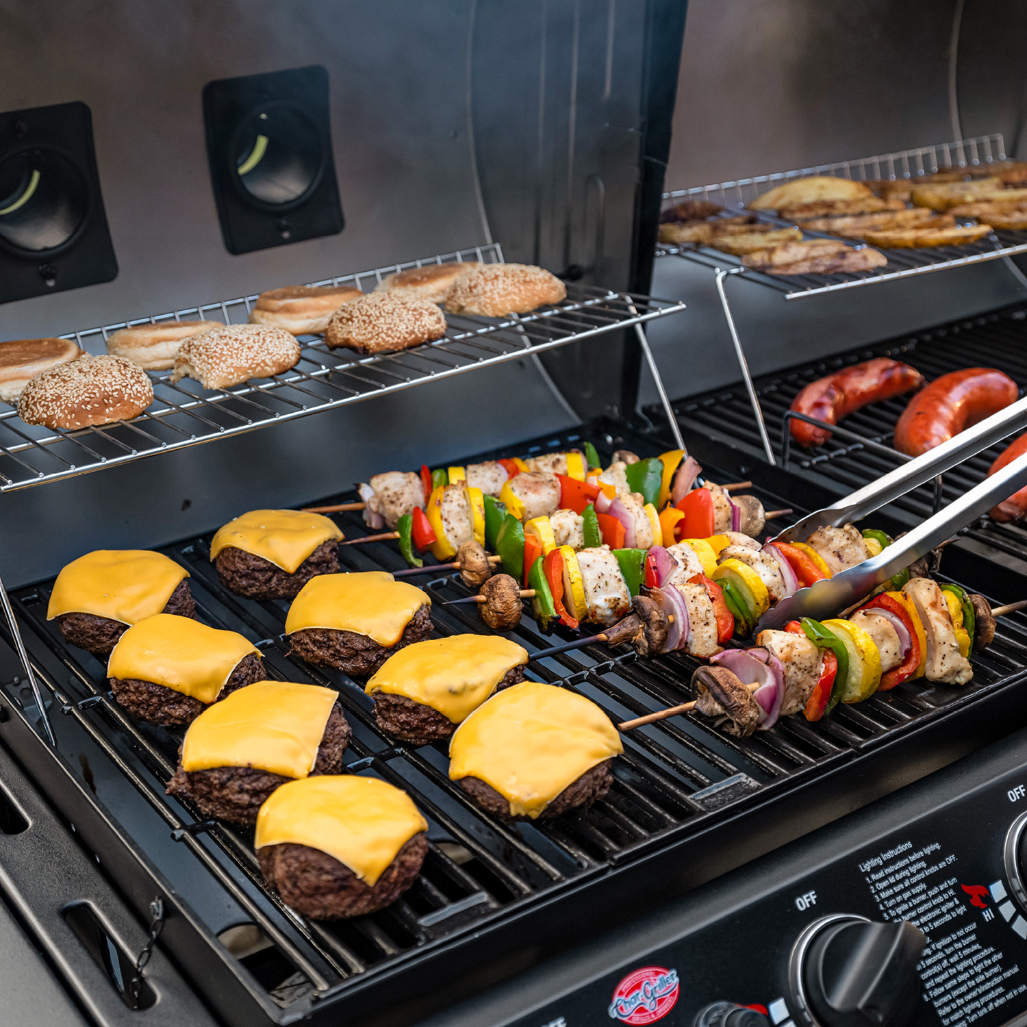 Char-Griller Double Play Gas- und Holzkohlegrill