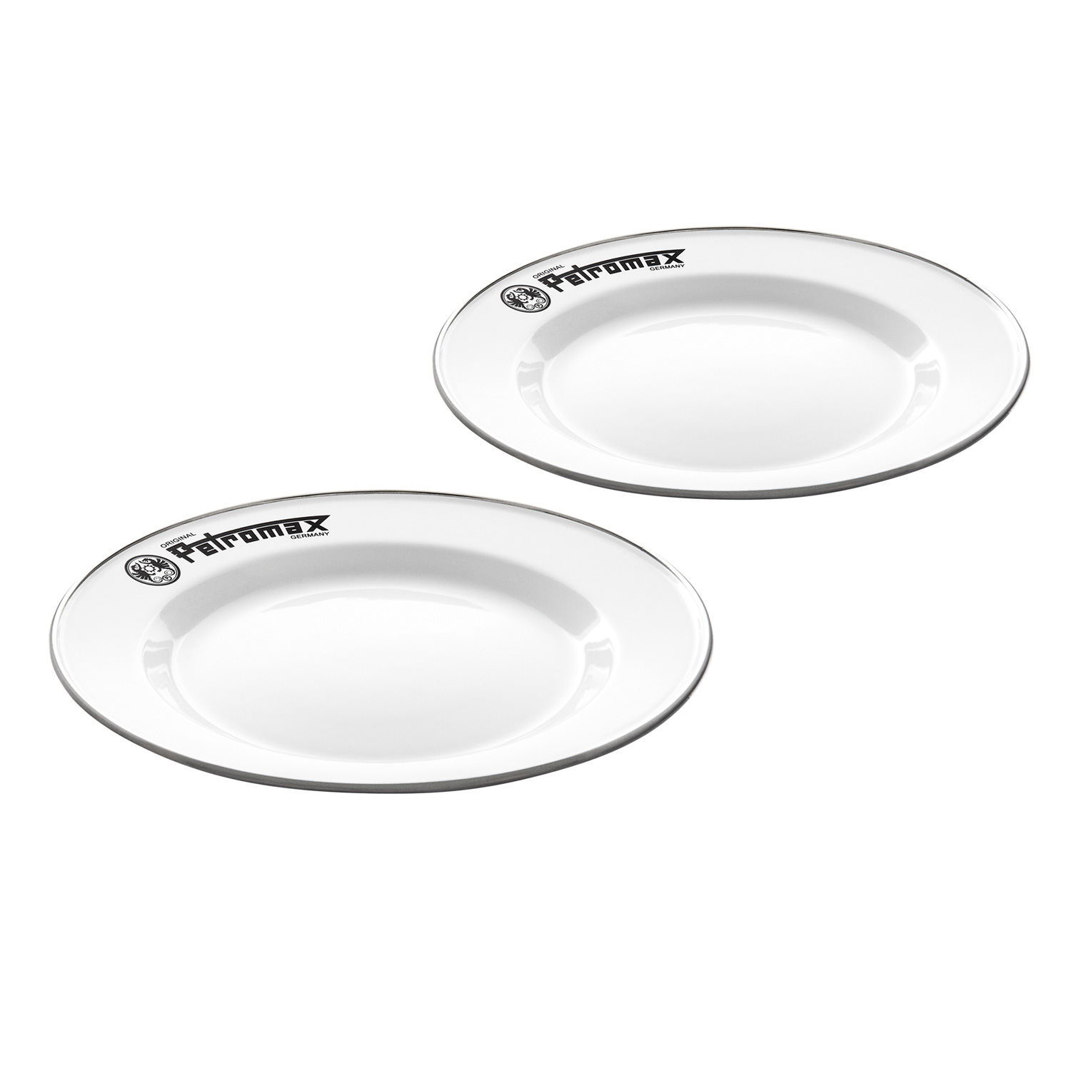 Petromax Emaille-Teller Weiß 2er-Set Ø 22 cm Petromax Emaille-Teller Weiß 2er-Set Ø 22 cm