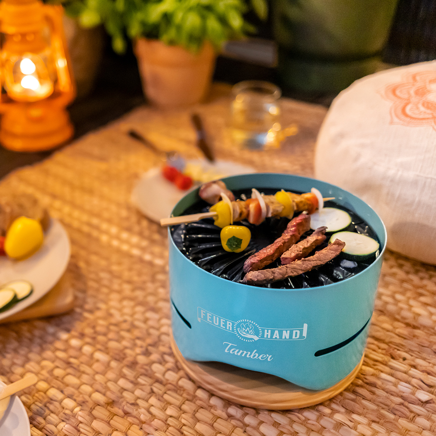 Feuerhand Tischgrill Tamber Lichtgrün Feuerhand Tischgrill Tamber Lichtgrün