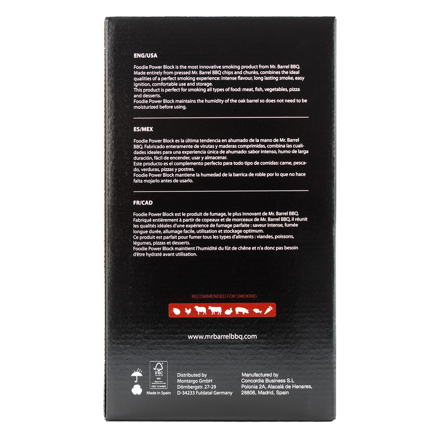Mr. Barrel BBQ Smoking Pellets L Cognac, 2 kg