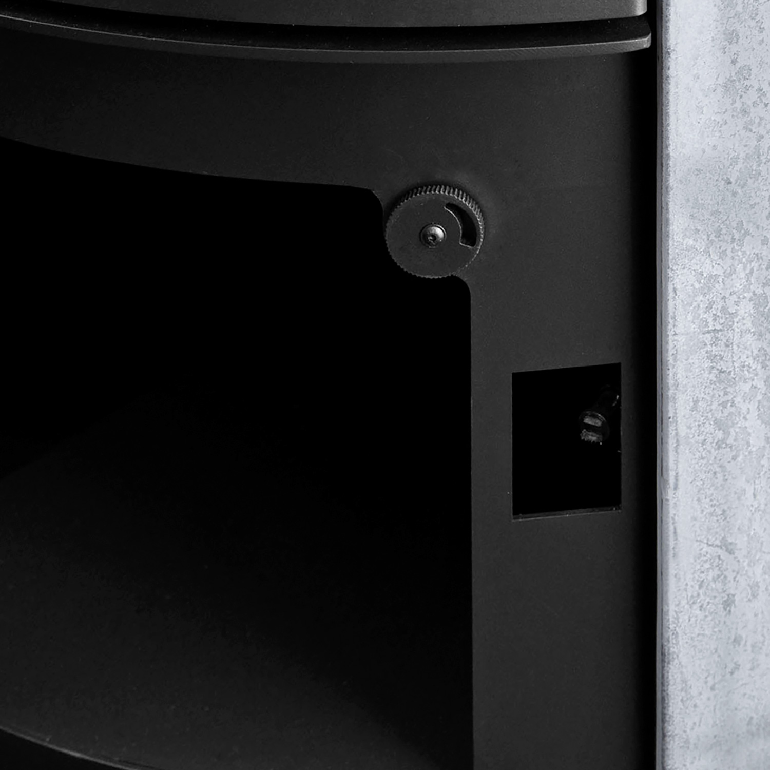 Eurohr Xero Kaminofen Schwarz / Speckstein-Optik Eurohr Xero Kaminofen Schwarz / Speckstein-Optik