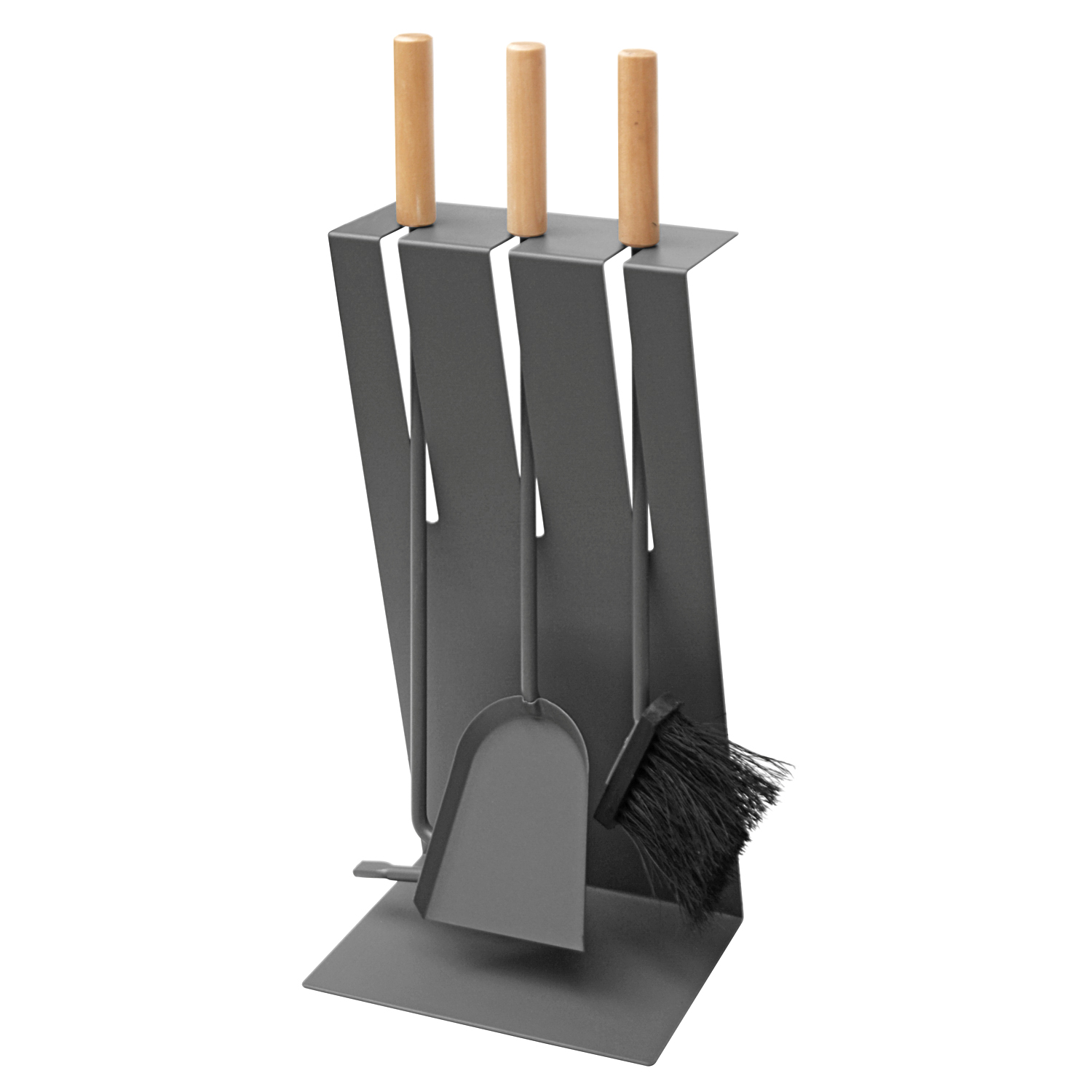 Raik Kaminbesteck Gustav, 3-teilig, Anthrazit, Holzgriffe , 60cm Raik Kaminbesteck Gustav, 3-teilig, Anthrazit, Holzgriffe , 60cm