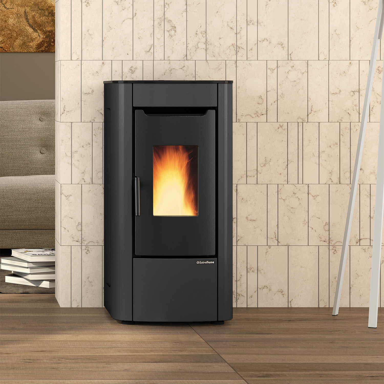 Extraflame Prestige Line Sabry 5.0 Evo Pelletofen Graphitgrau