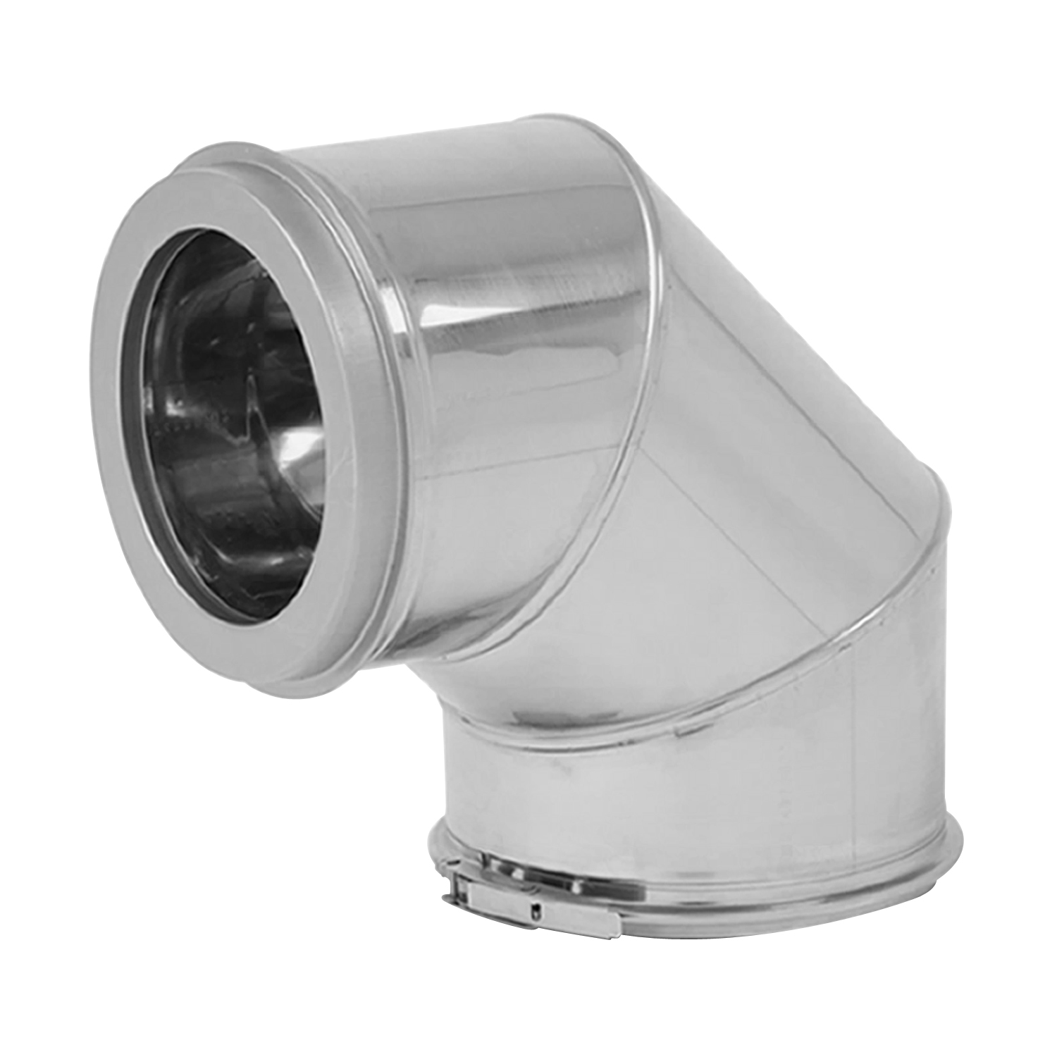 Opsinox Edelstahlschornstein 150mm Bogen 90° BO9 Opsinox Edelstahlschornstein 150mm Bogen 90° BO9