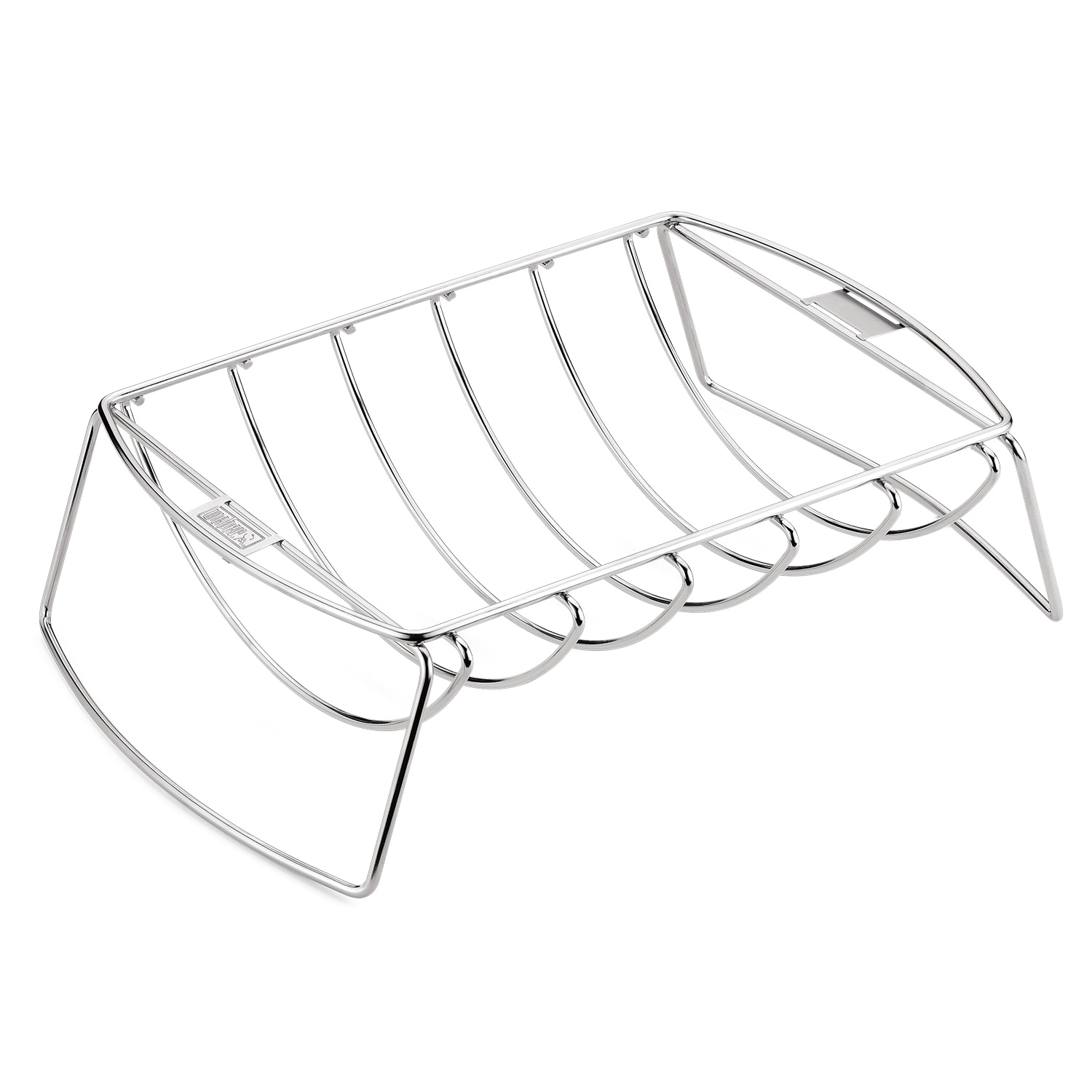 Weber Premium-Spare-Rib-Halter + Bratenkorb Edelstahl Weber Premium-Spare-Rib-Halter + Bratenkorb Edelstahl