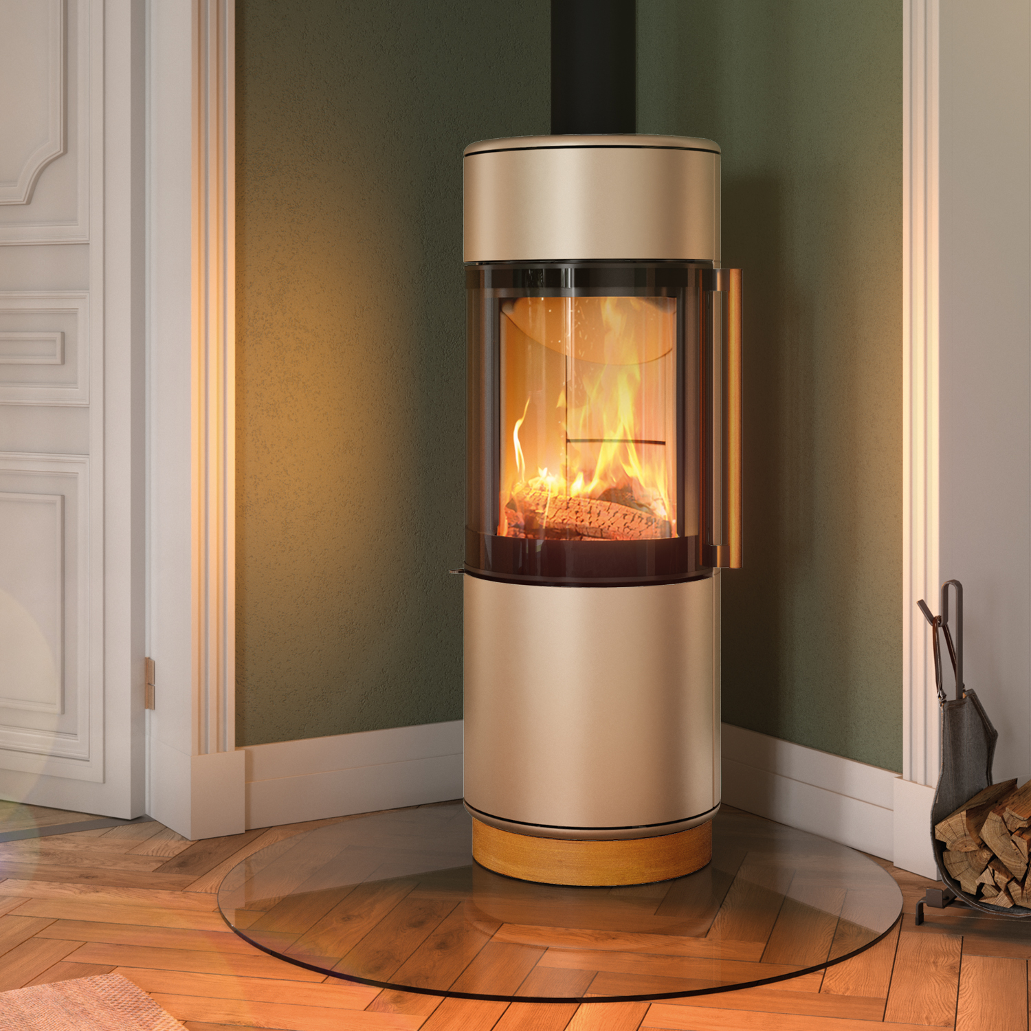 Spartherm Passo XS style RLU Kaminofen Perle Spartherm Passo XS style RLU Kaminofen Perle