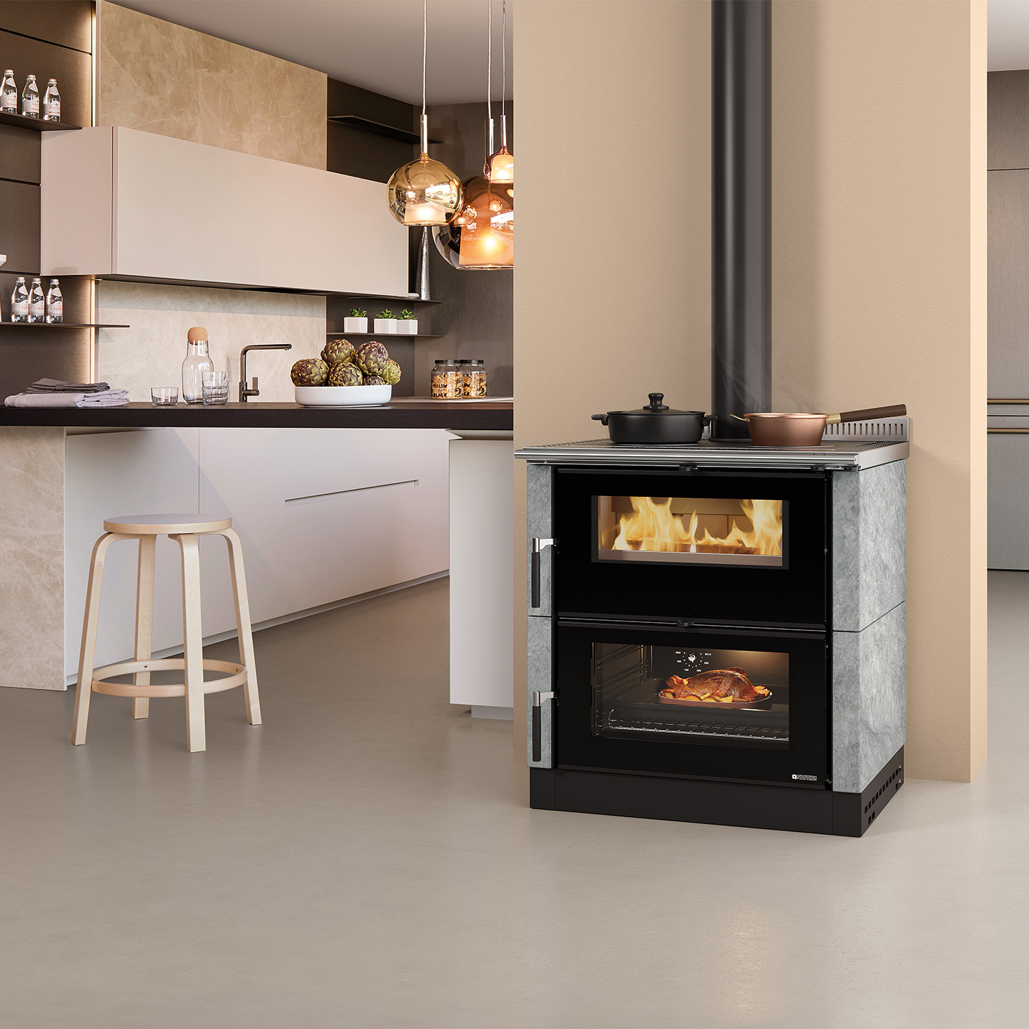 La Nordica Verona XXL 16 Petra Küchenofen Naturstein