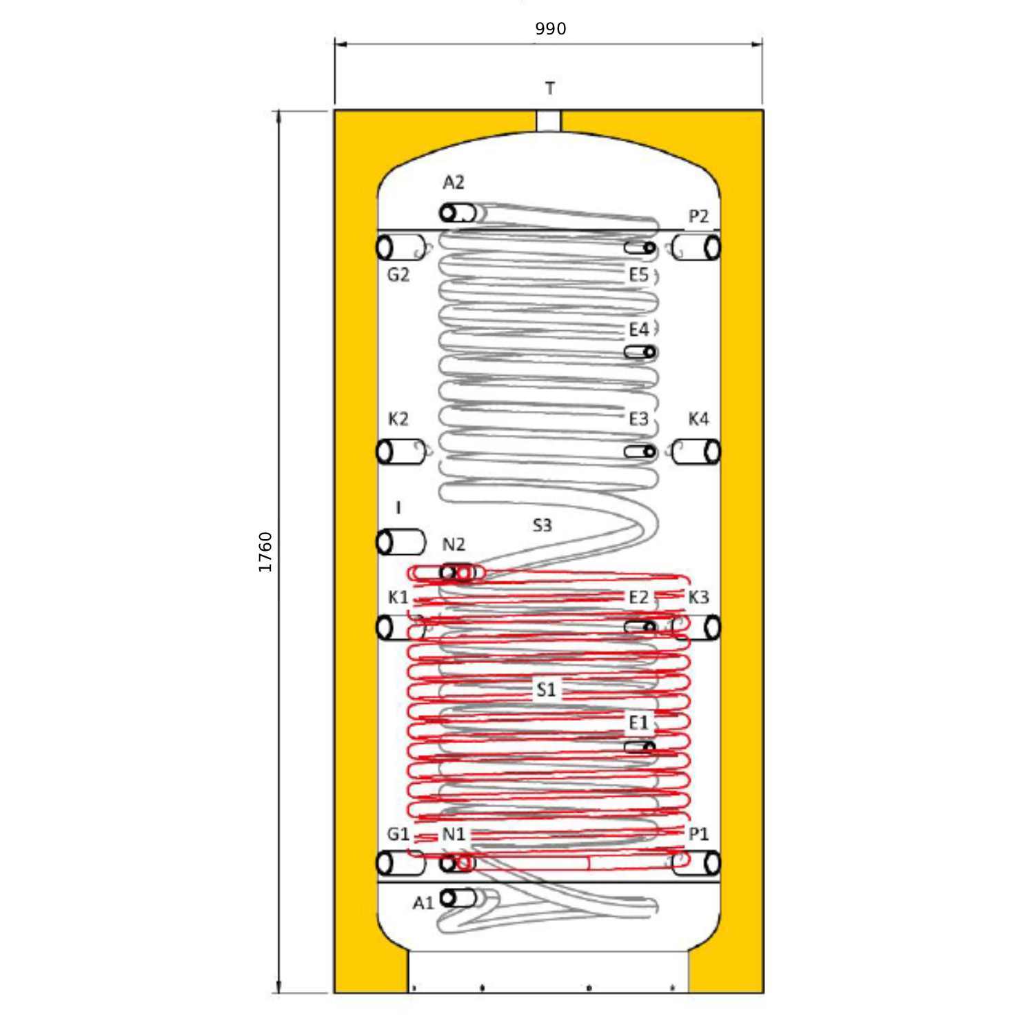 Laddotank COMBI PLUS B Hygienespeicher 750 L