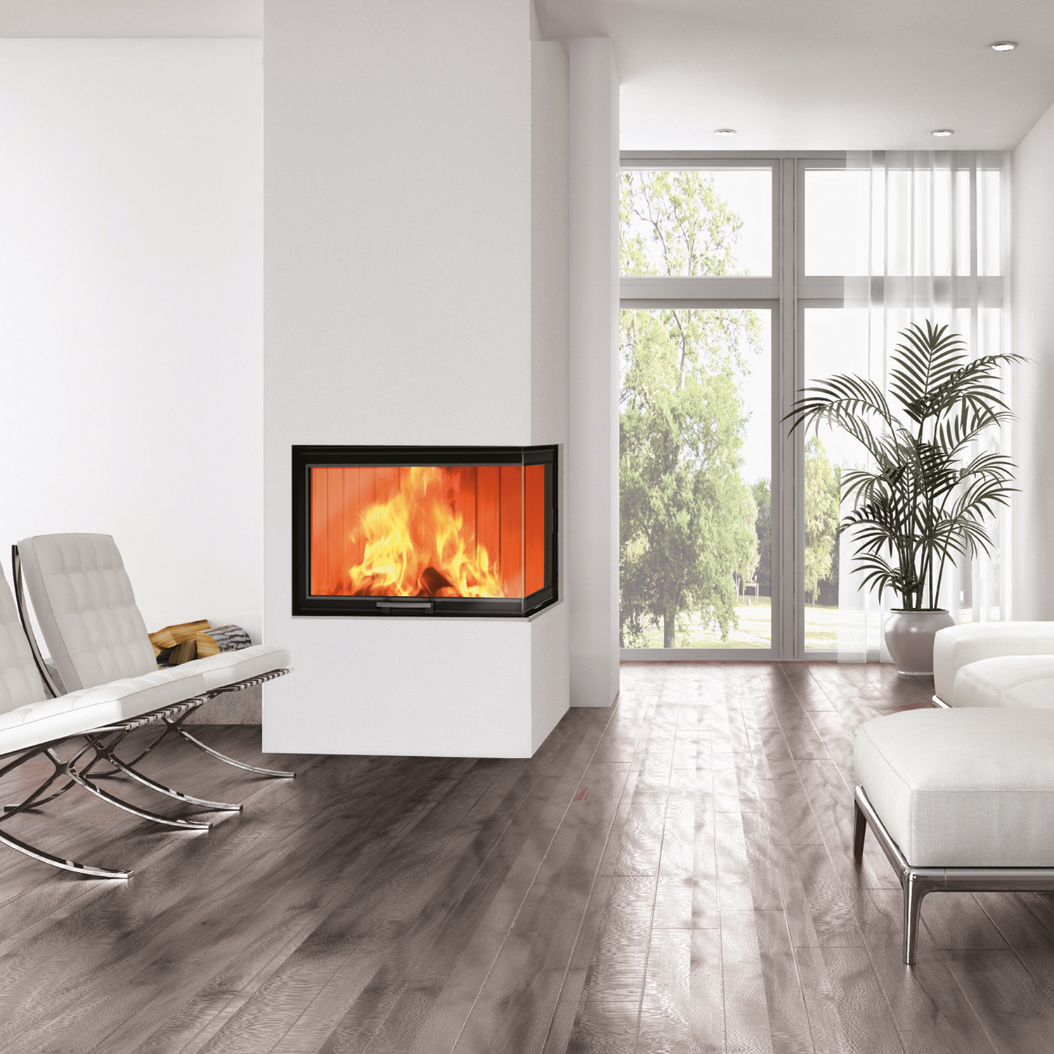 Edilkamin Windo2 75 Kamineinsatz Tür links Edilkamin Windo2 75 Kamineinsatz Tür links