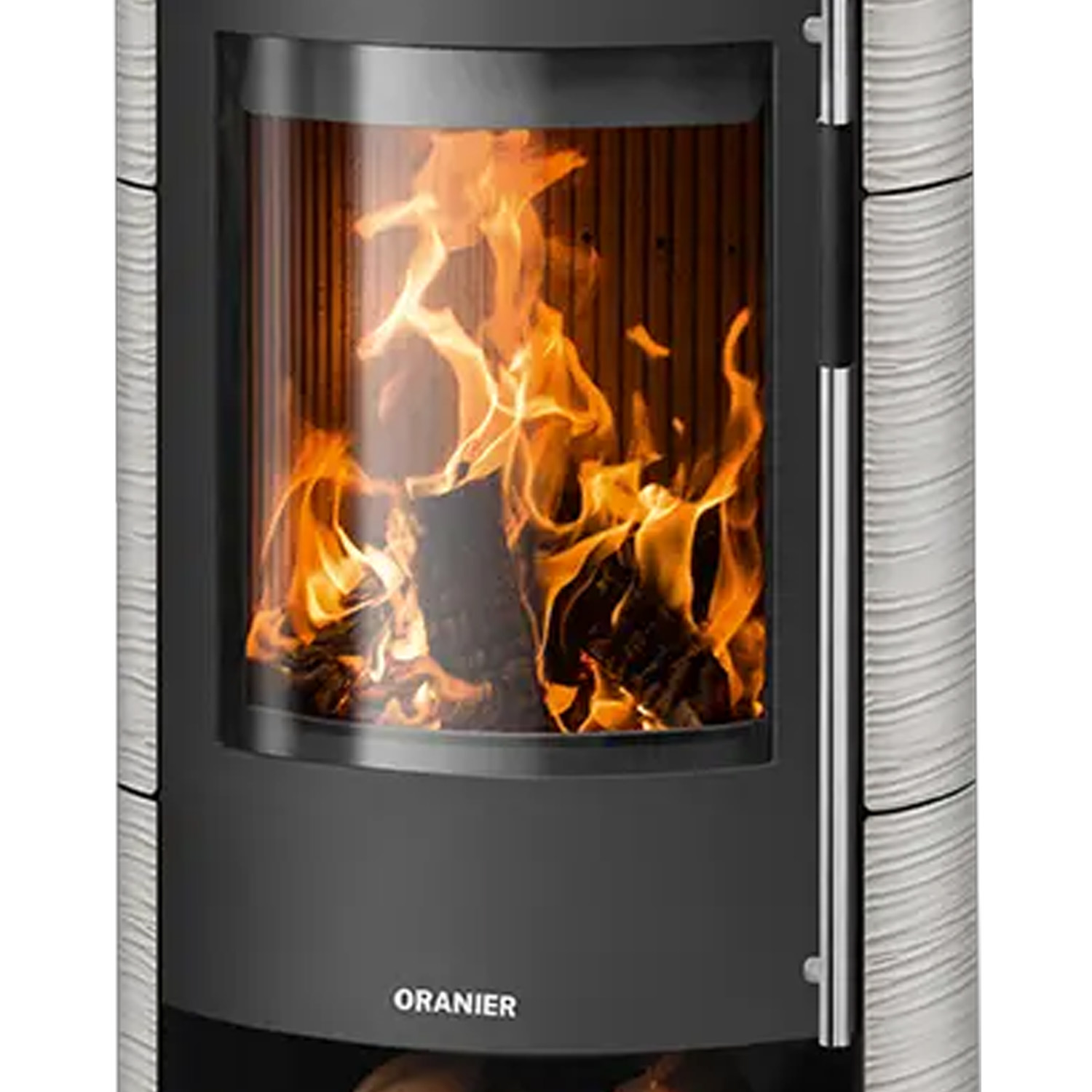 Oranier Polar Neo W+ Kaminofen Keramik Seidenweiß