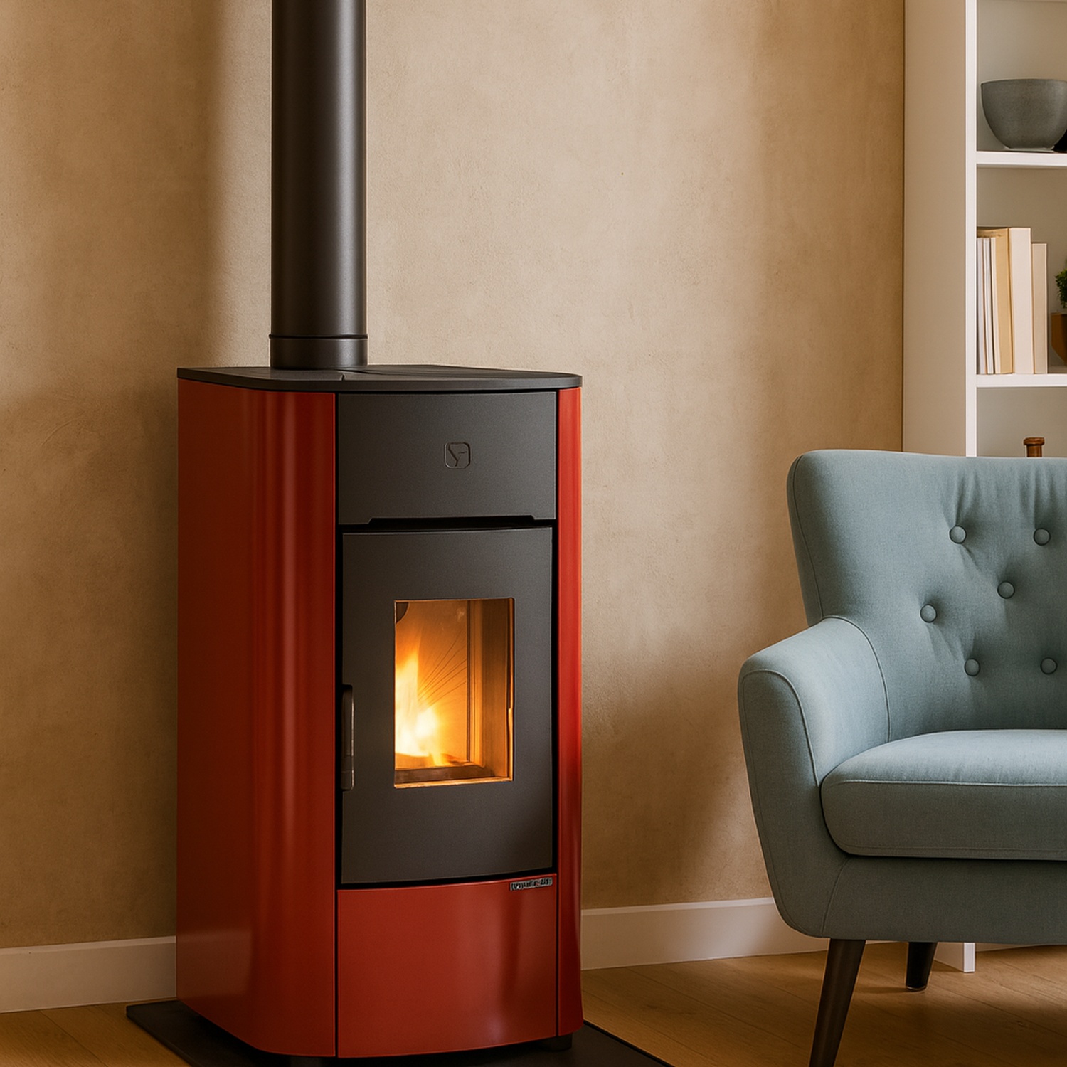 Extraflame Prestige Line ANGELICA PLUS Pelletofen Bordeaux