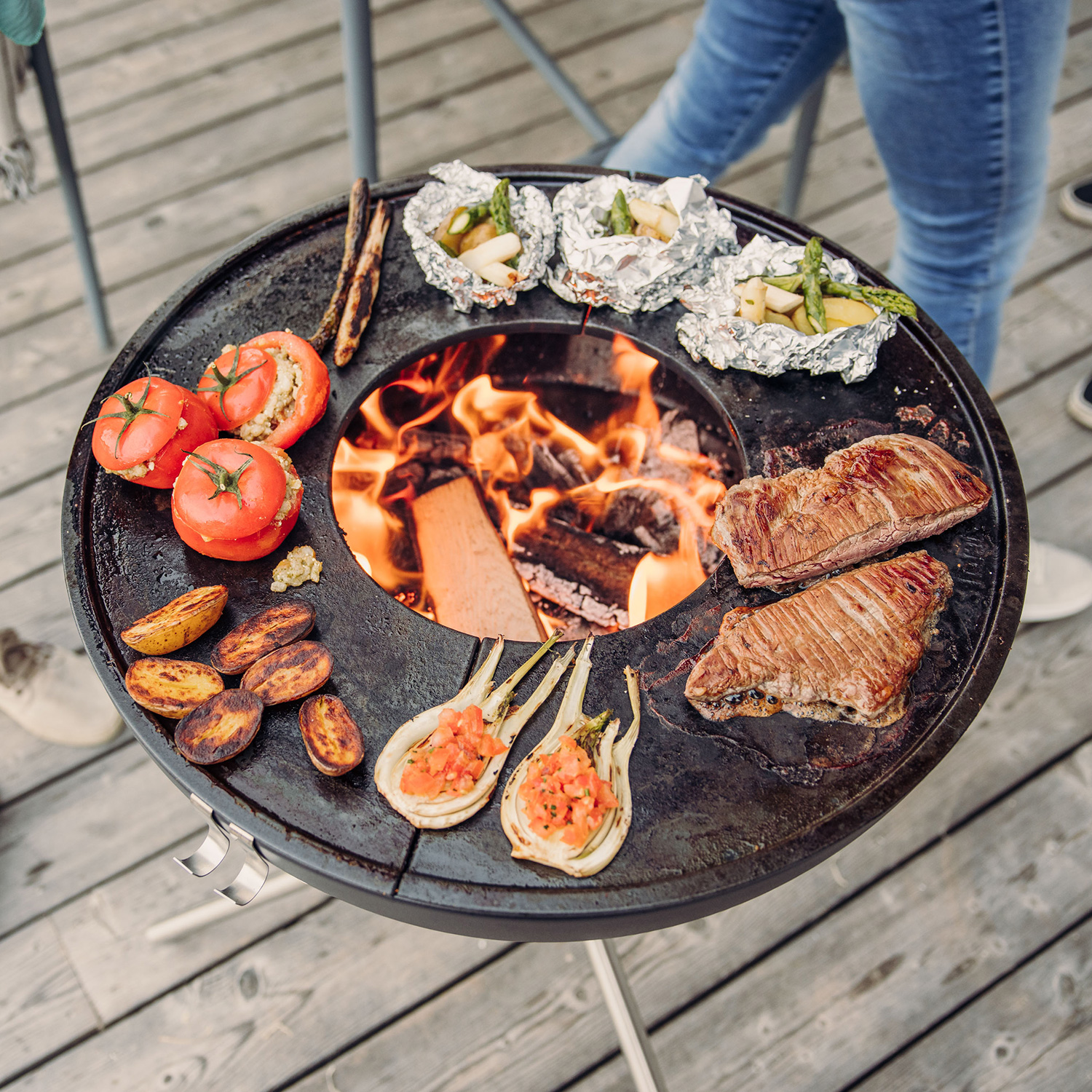 höfats BOWL 57 Plancha-Grillset Hoch