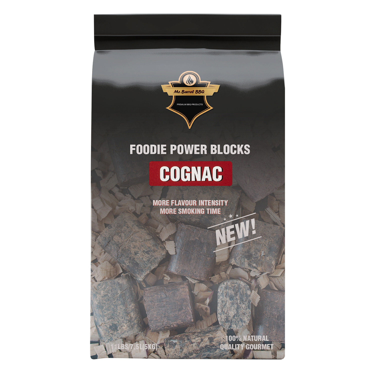 Mr. Barrel BBQ Foodie Power Blocks XL Cognac, 5 kg