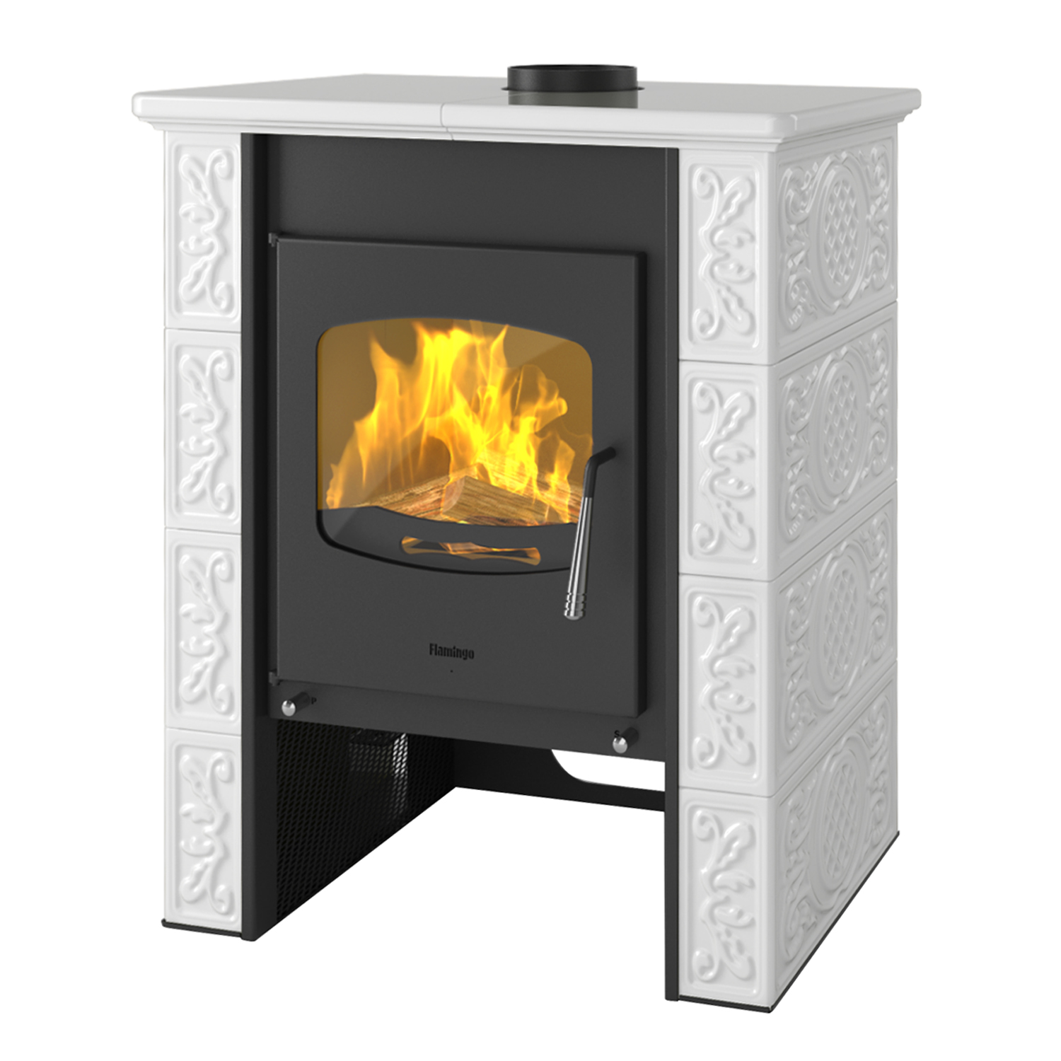 Kaminofen HS Flamingo Bali White Kaminofen HS Flamingo Bali White