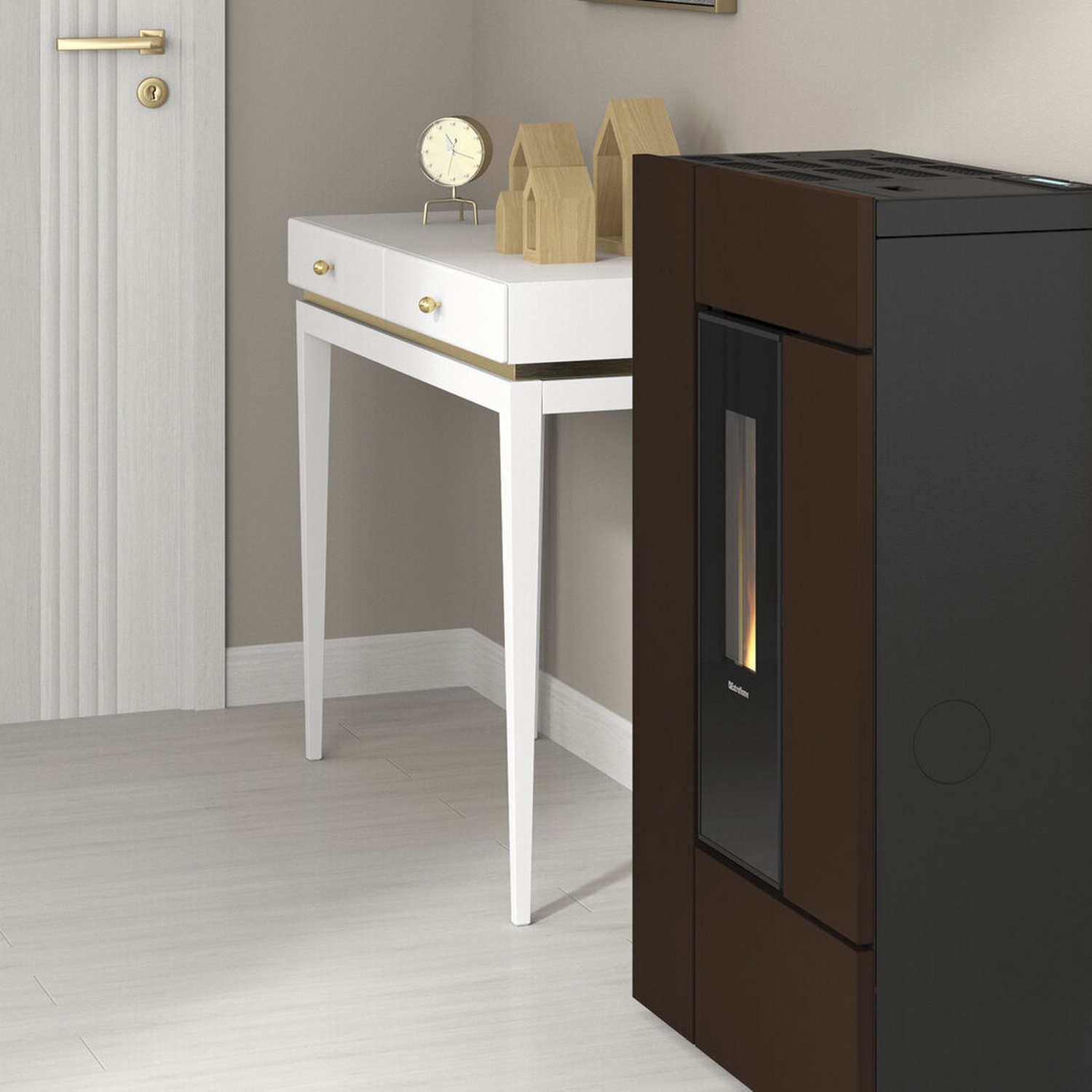 Extraflame GABRIELLA PLUS - Bronze Pelletofen EVOLUTION LINE