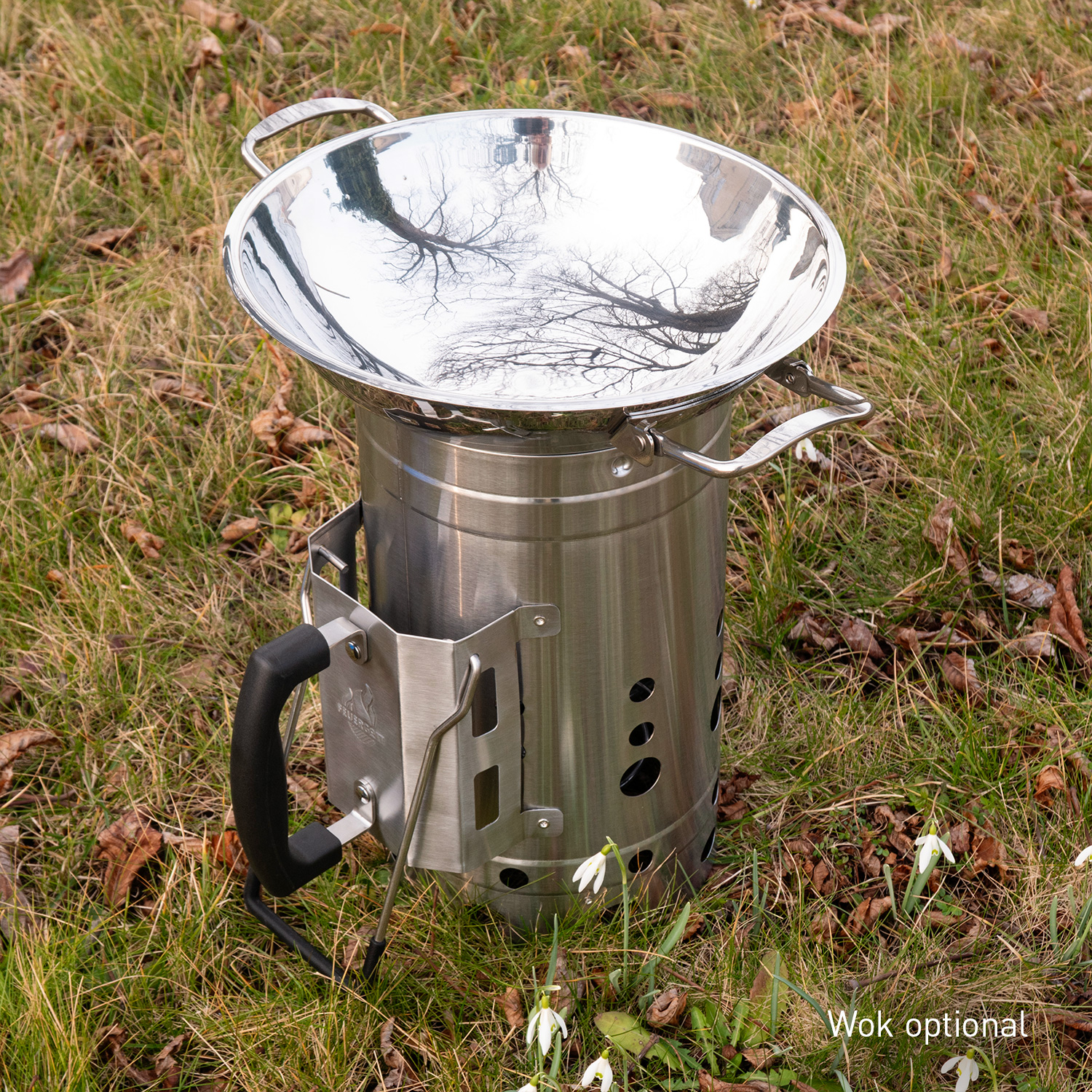 Feuergott Anzündkamin XXL Edelstahl