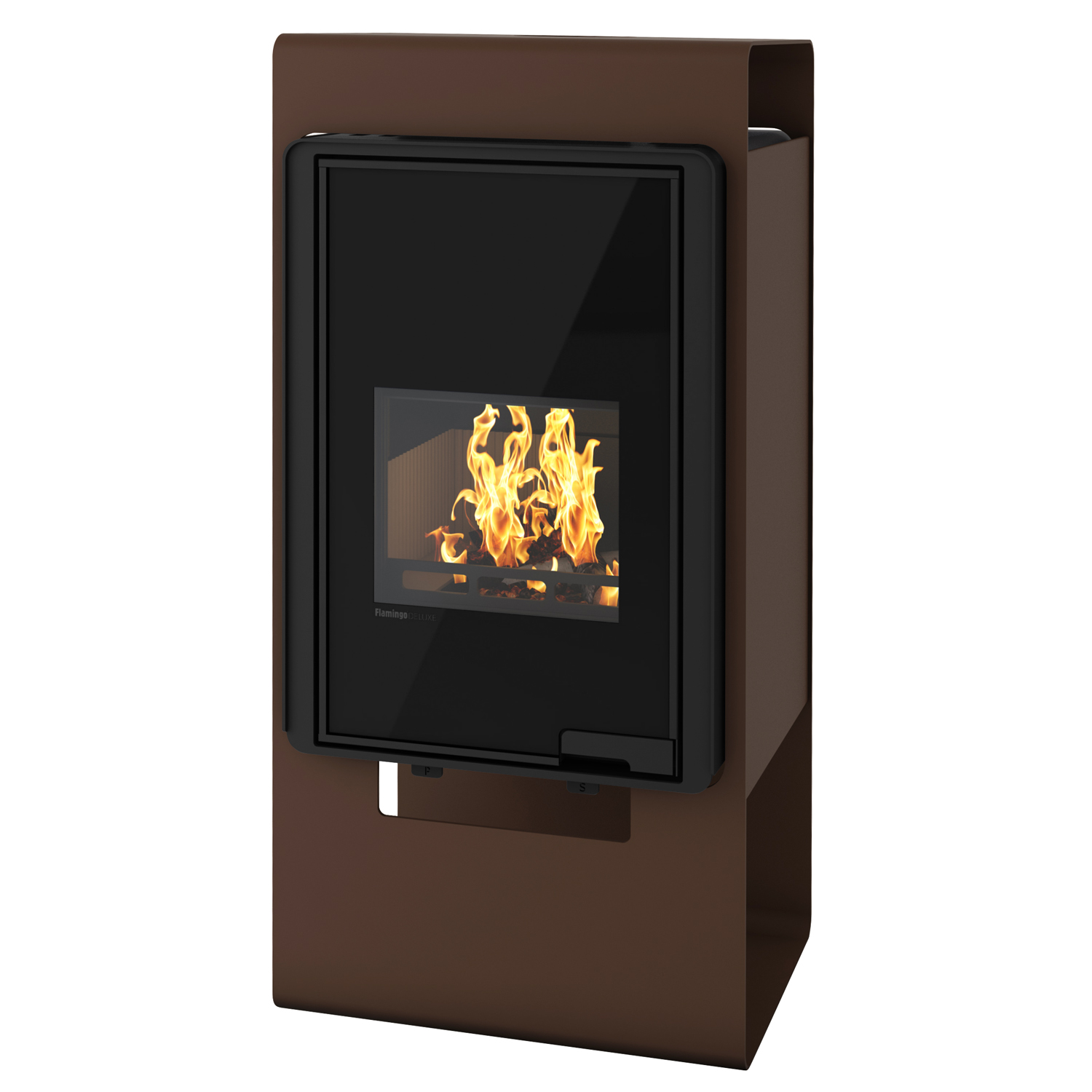 HS Flamingo Deluxe Singa Kaminofen Braun