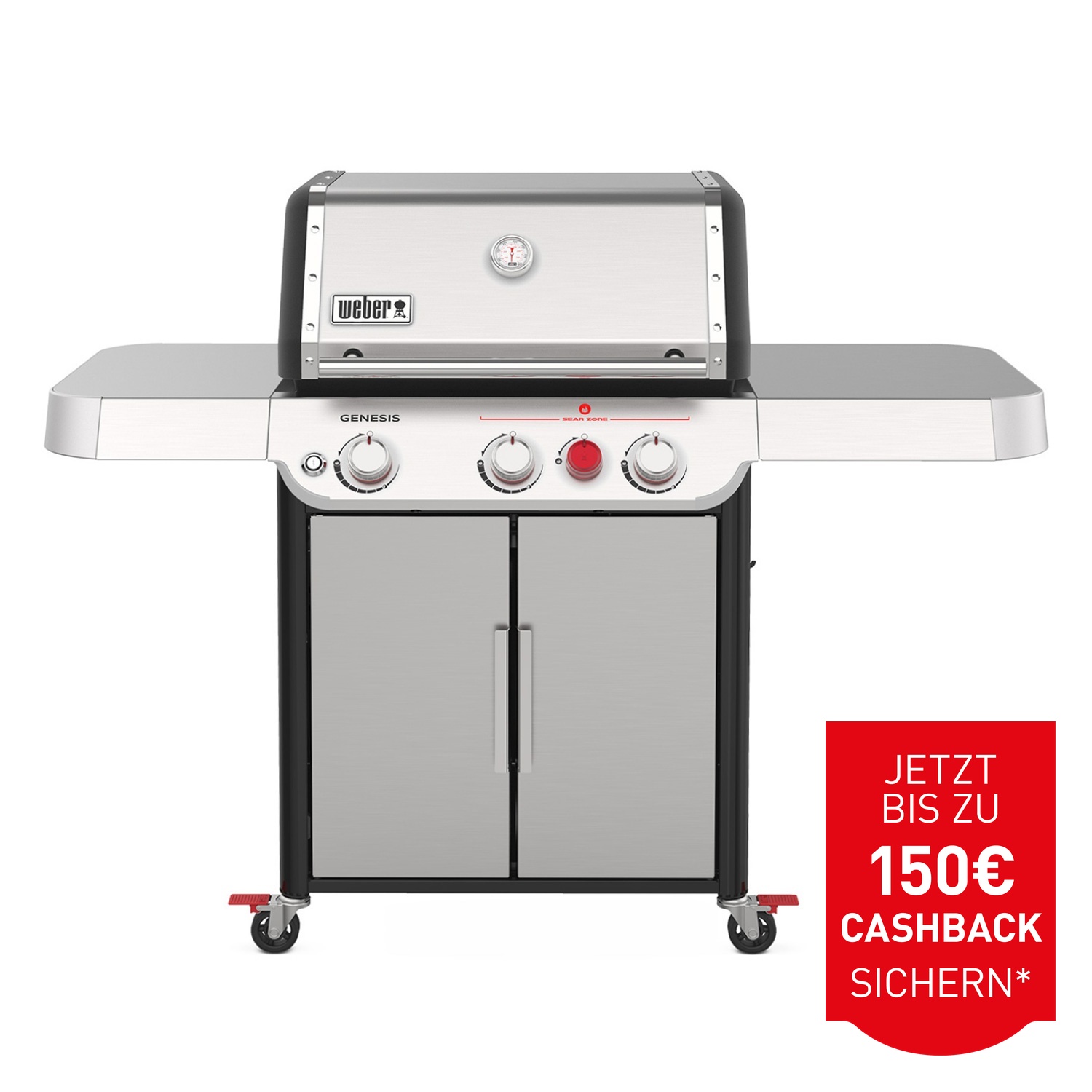 Weber Genesis S-325S Gas-Grillstation Edelstahl