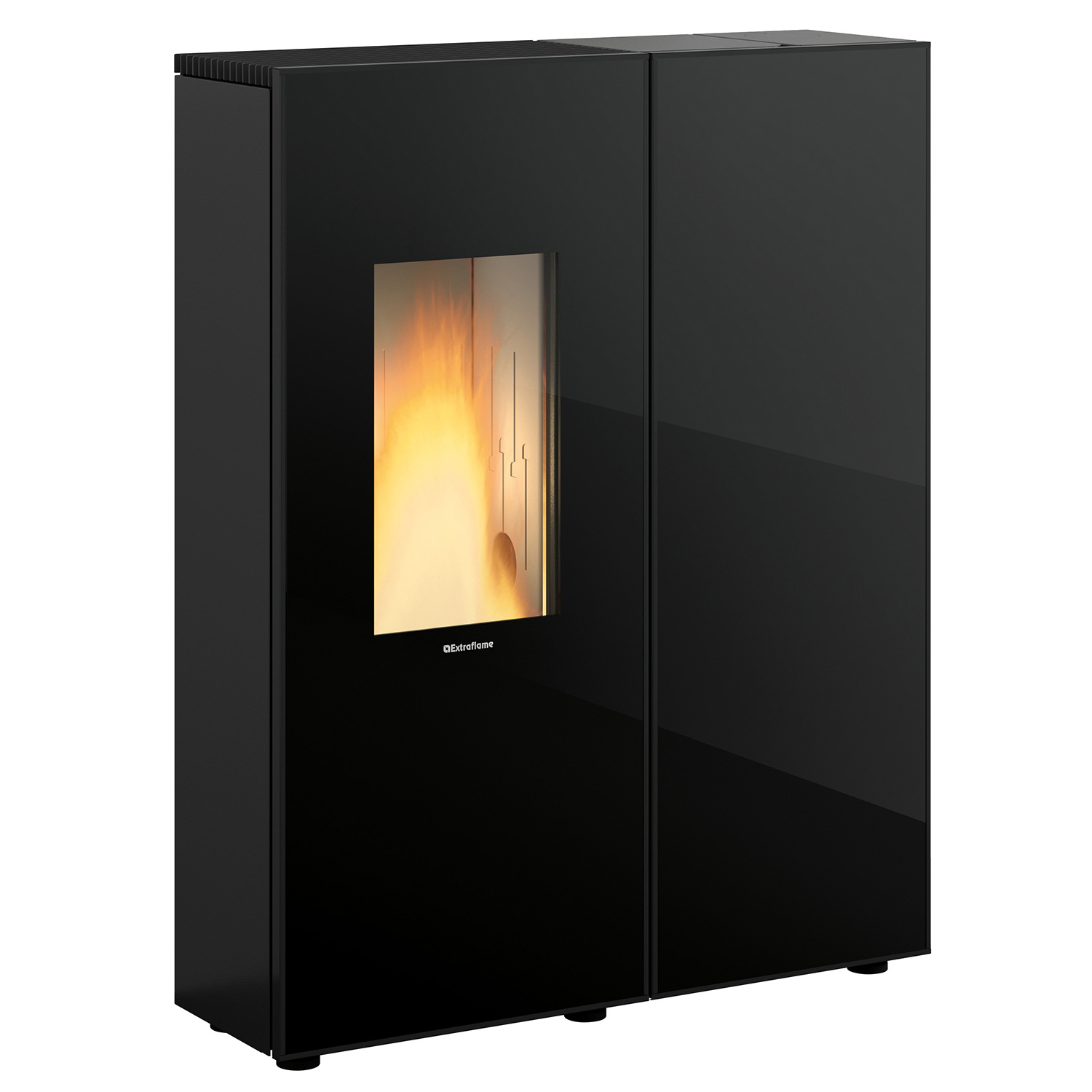 Extraflame Prestige Line Sharon Plus Crystal Pelletofen Schwarz