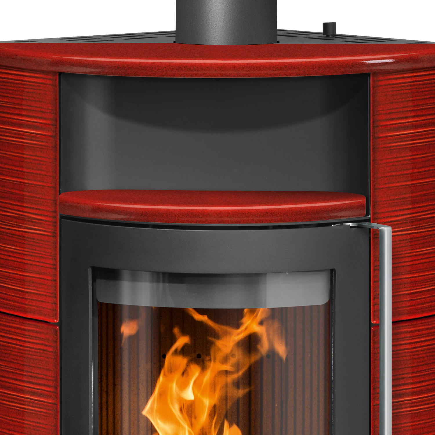 Oranier Polar Neo Eck Kaminofen Stahl Schwarz / Keramik Paprikarot Oranier Polar Neo Eck Kaminofen Stahl Schwarz / Keramik Paprikarot