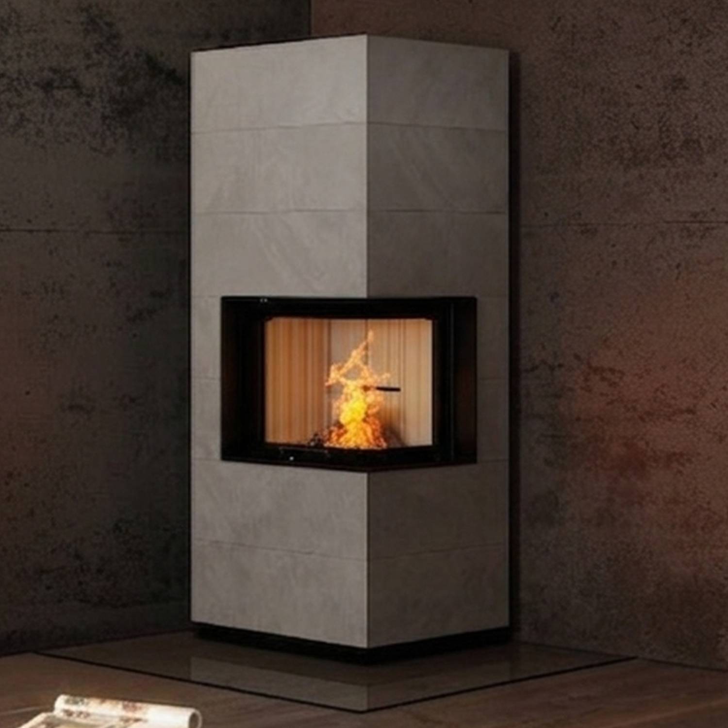 Spartherm SIM Varia 2R-55h Kaminbausatz RLU Beton Natur 2/3