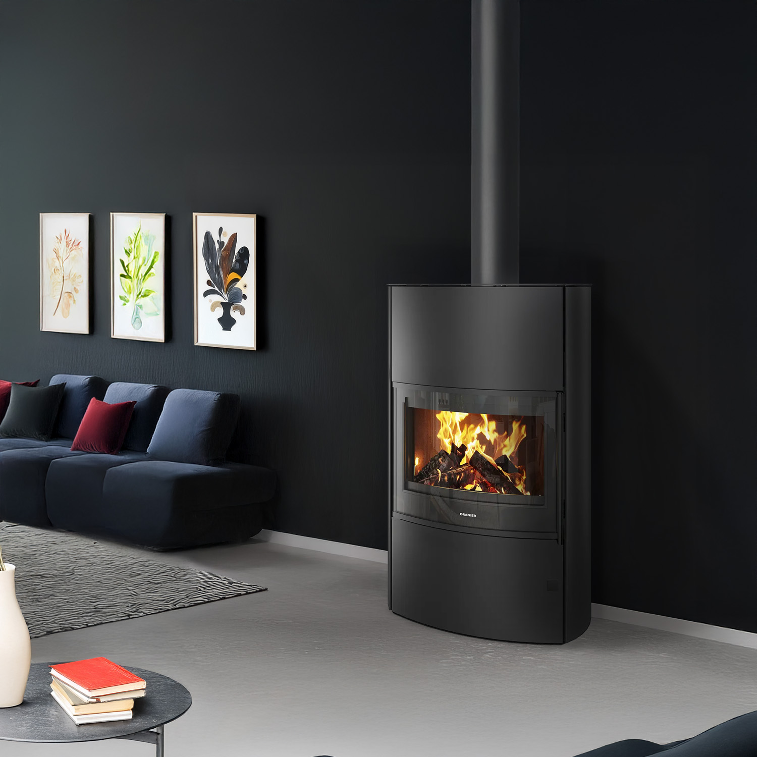 Oranier Feras W+ Kaminofen Stahl Schwarz