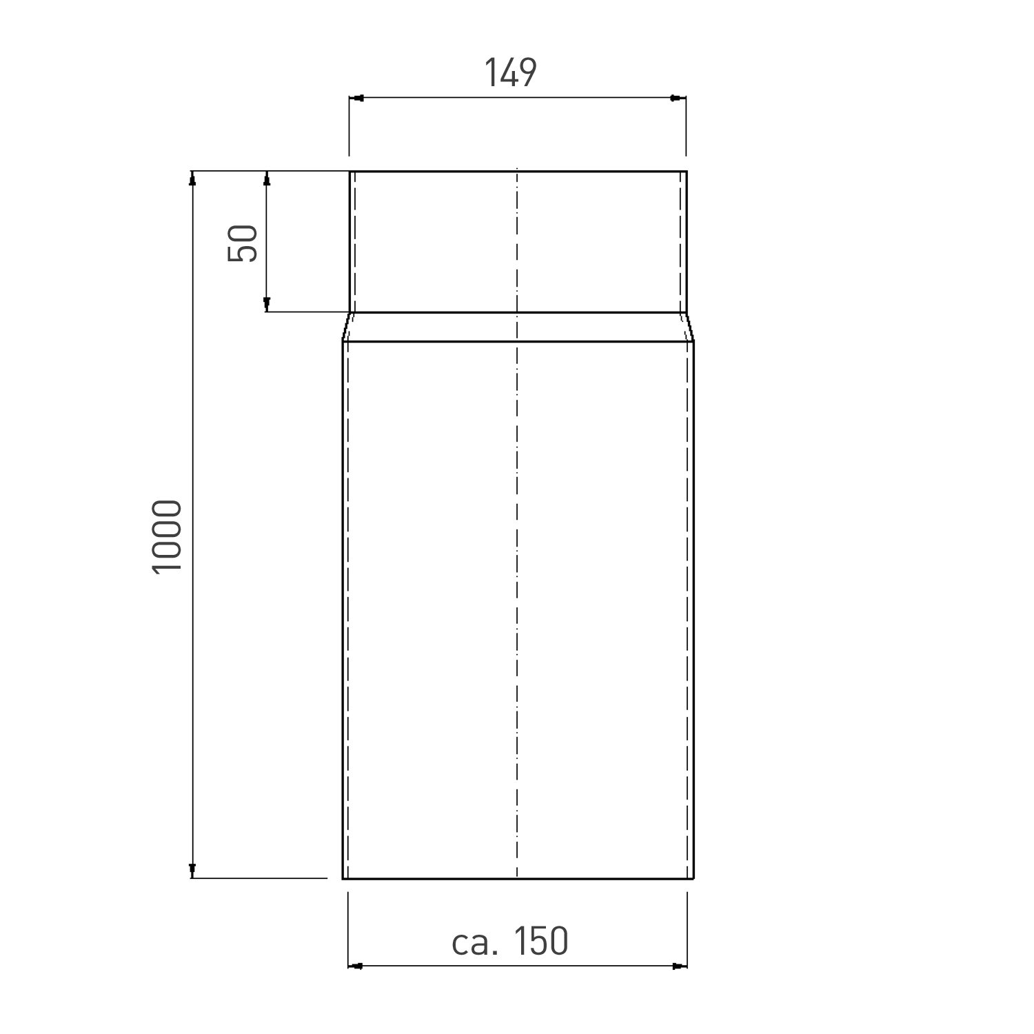 Raik Rauchrohr / Ofenrohr Emaille 150mm - 1000mm Schwarz Raik Rauchrohr / Ofenrohr Emaille 150mm - 1000mm Schwarz