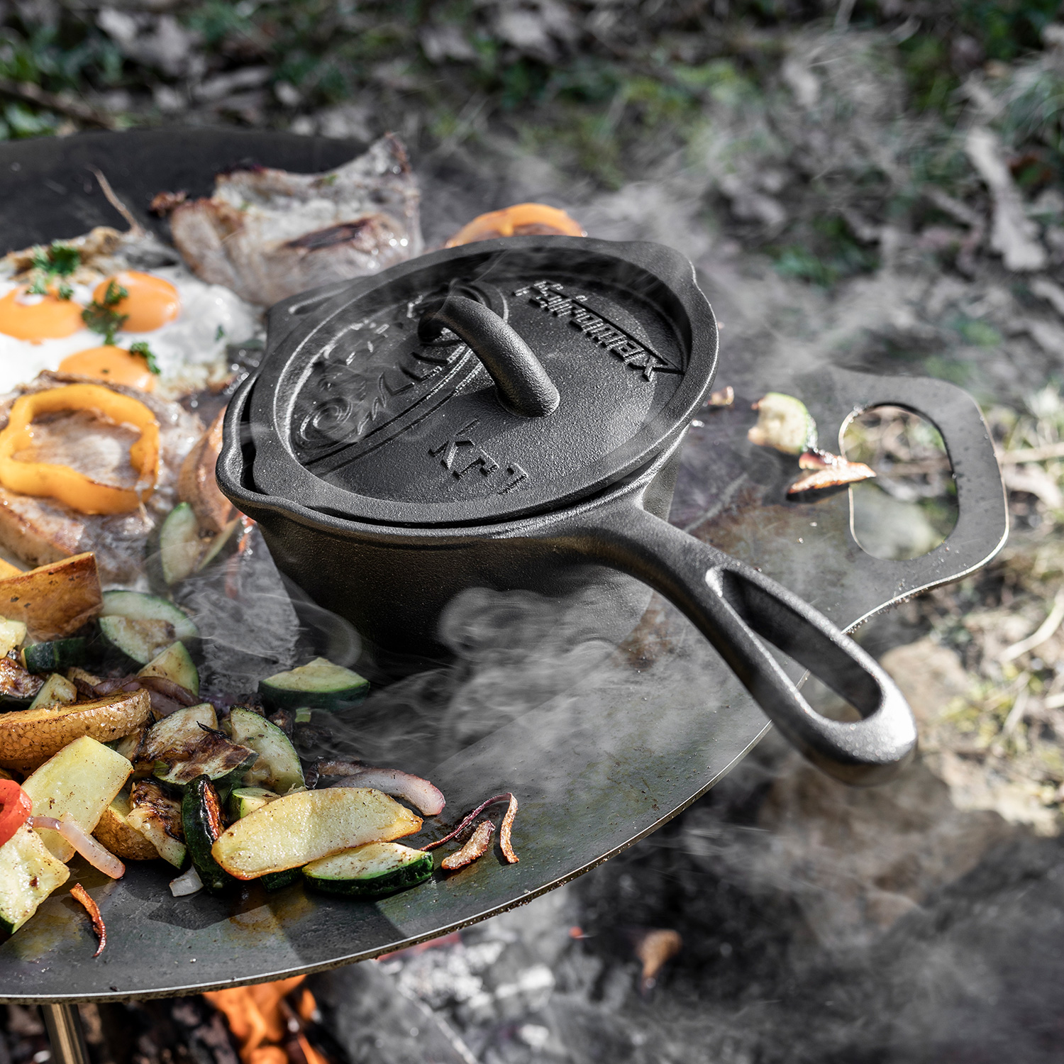 Petromax kr1 Gusseiserne Kasserolle mit Deckel 1 Liter Petromax kr1 Gusseiserne Kasserolle mit Deckel 1 Liter