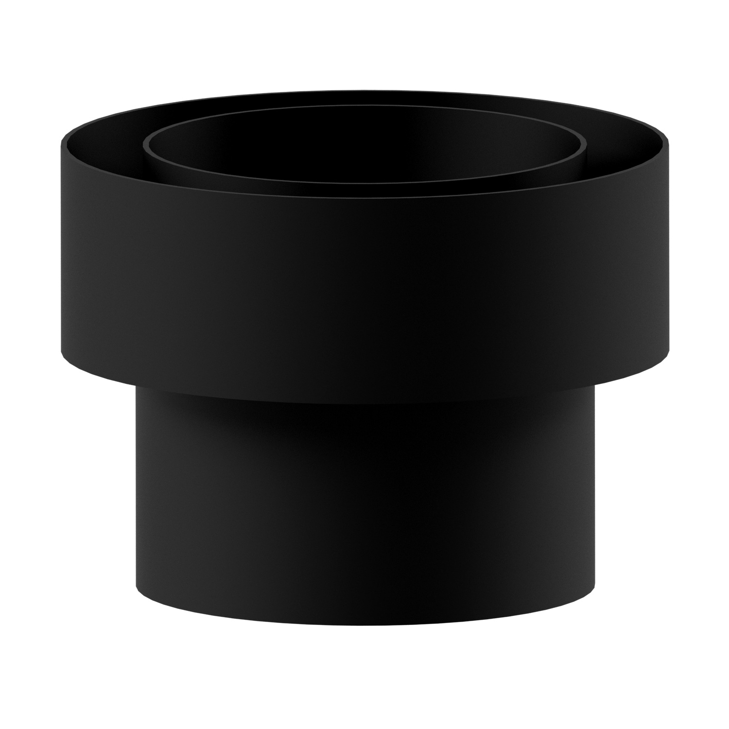 Raik Lifestyle DUO Schornsteinanschlussstück 120mm schwarz für Rauchrohr / Ofenrohr