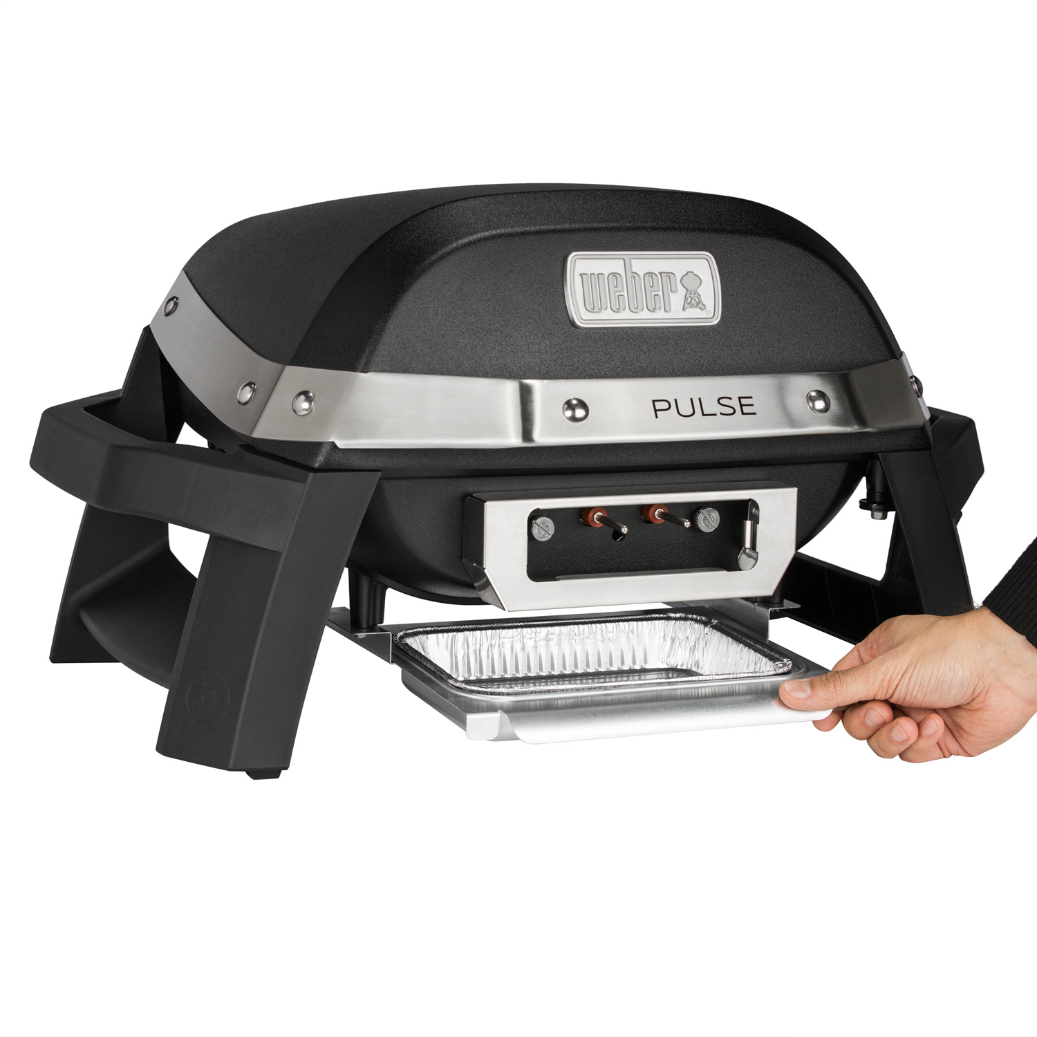 Weber PULSE 1000 Elektro-Tischgrill Schwarz Weber PULSE 1000 Elektro-Tischgrill Schwarz