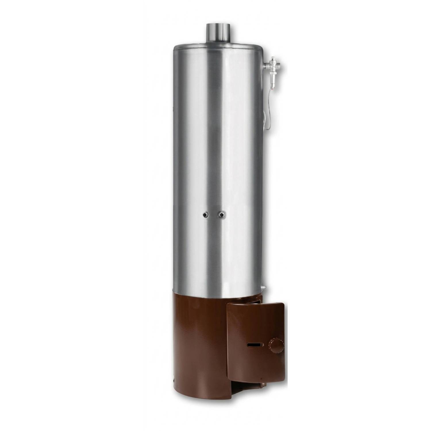 Wittigsthal Badeofen druckfest Z100 - Oberofen Edelstahl 100L, Unterofen 100/6 braun, ohne MB