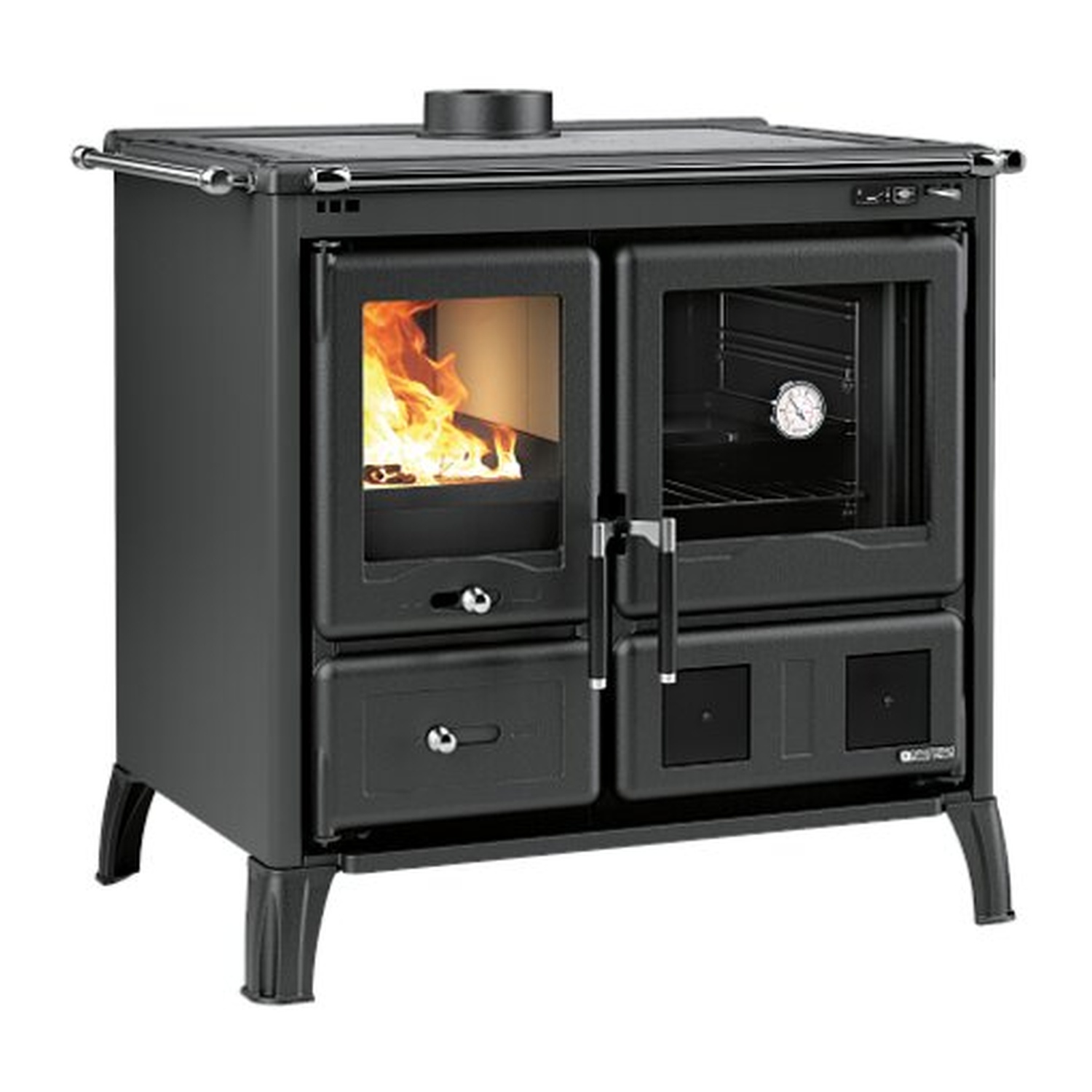 La Nordica GARDENIA.16 STEEL - Anthrazit Schwarz Küchenofen