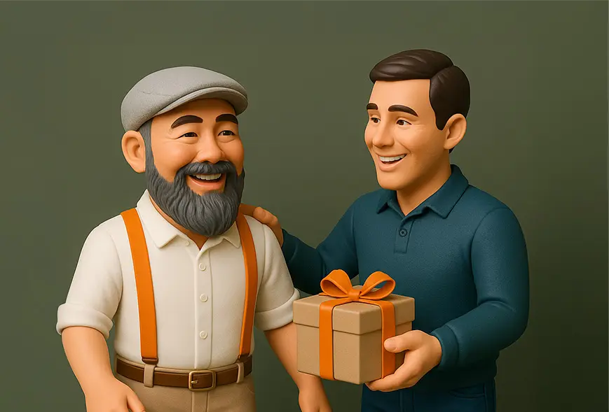 Thumbnail_Vater und Sohn_mit_Geschenk Thumbnail_Vater und Sohn_mit_Geschenk