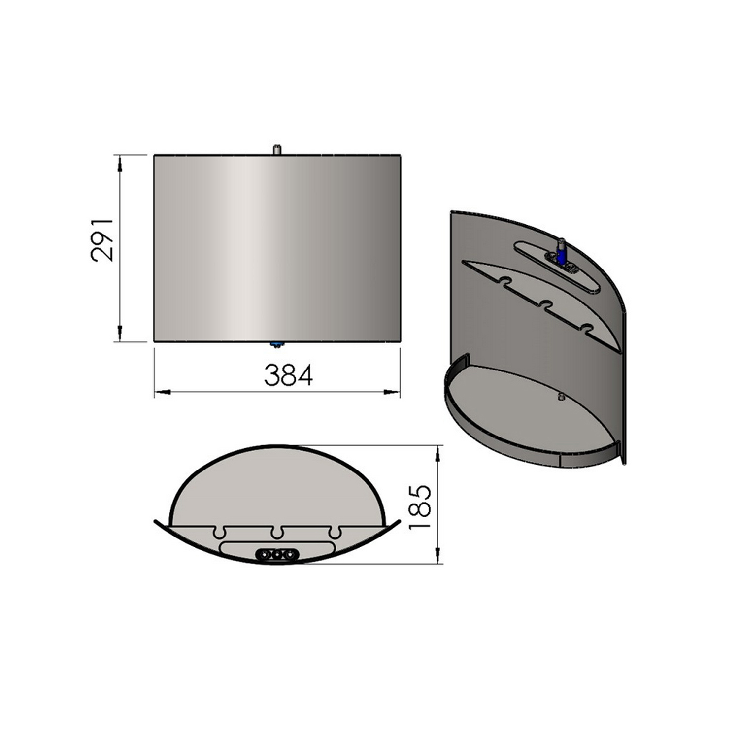 Holzfachtür TermaTech TT20, schwarz Holzfachtür TermaTech TT20, schwarz