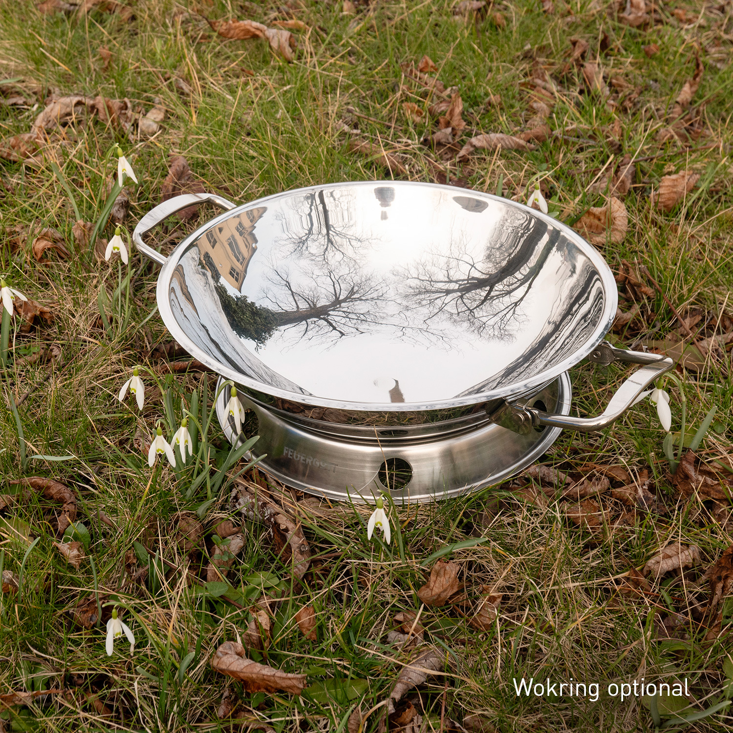 Feuergott Wok Edelstahl