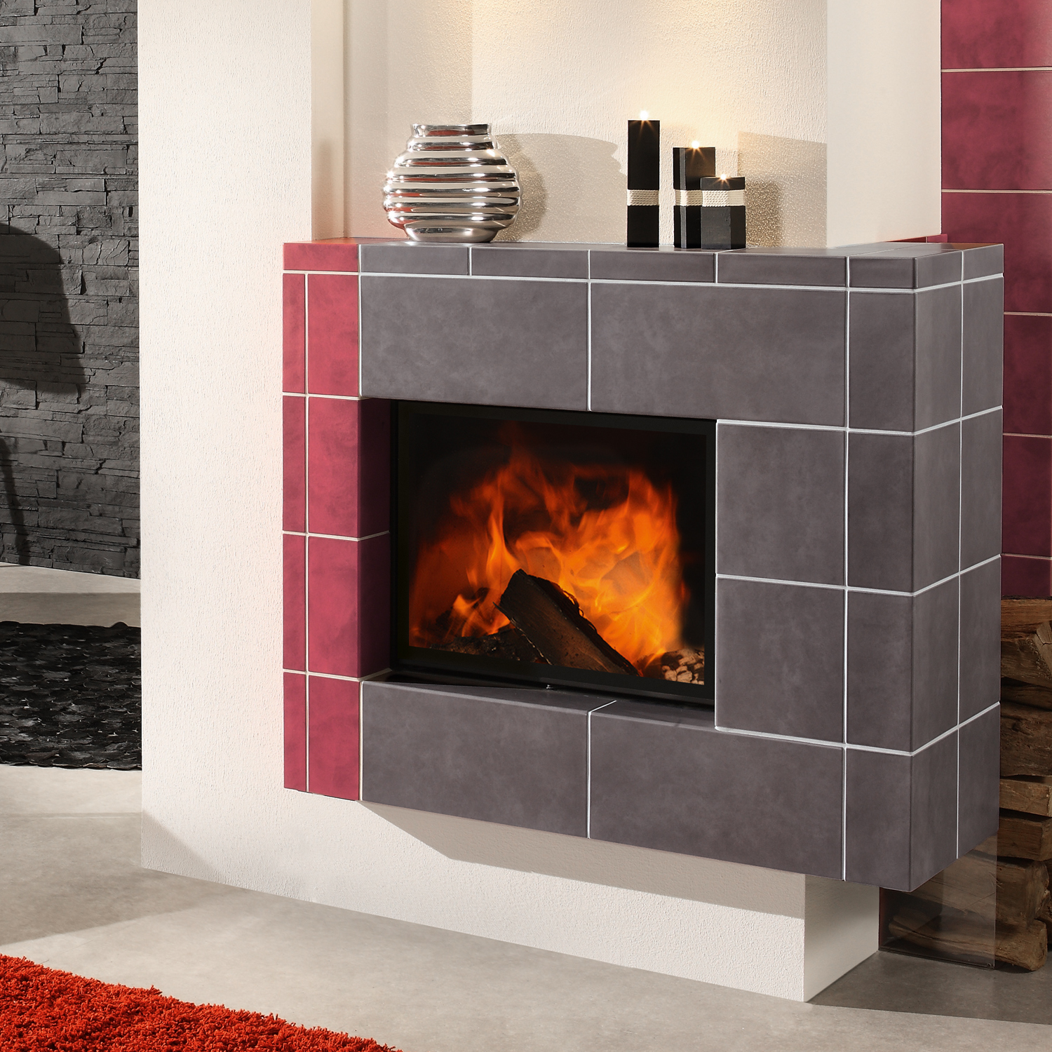 Spartherm Varia 1V H2O 8 kW wasserführender Kamineinsatz links Spartherm Varia 1V H2O 8 kW wasserführender Kamineinsatz links