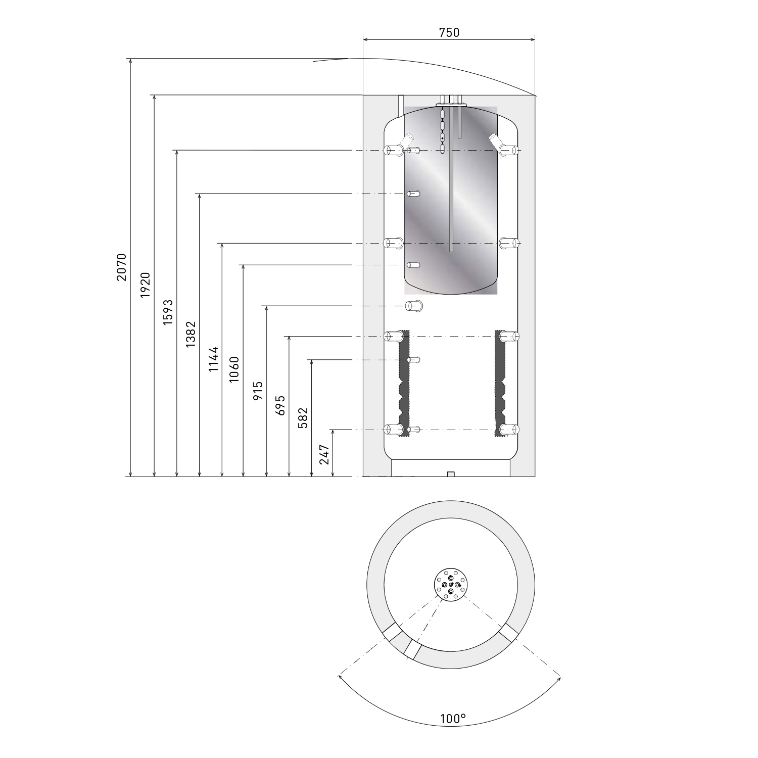 Olsberg Nevado Aqua Compact Stahl Schwarz Set + Pufferspeicher 500 Olsberg Nevado Aqua Compact Stahl Schwarz Set + Pufferspeicher 500