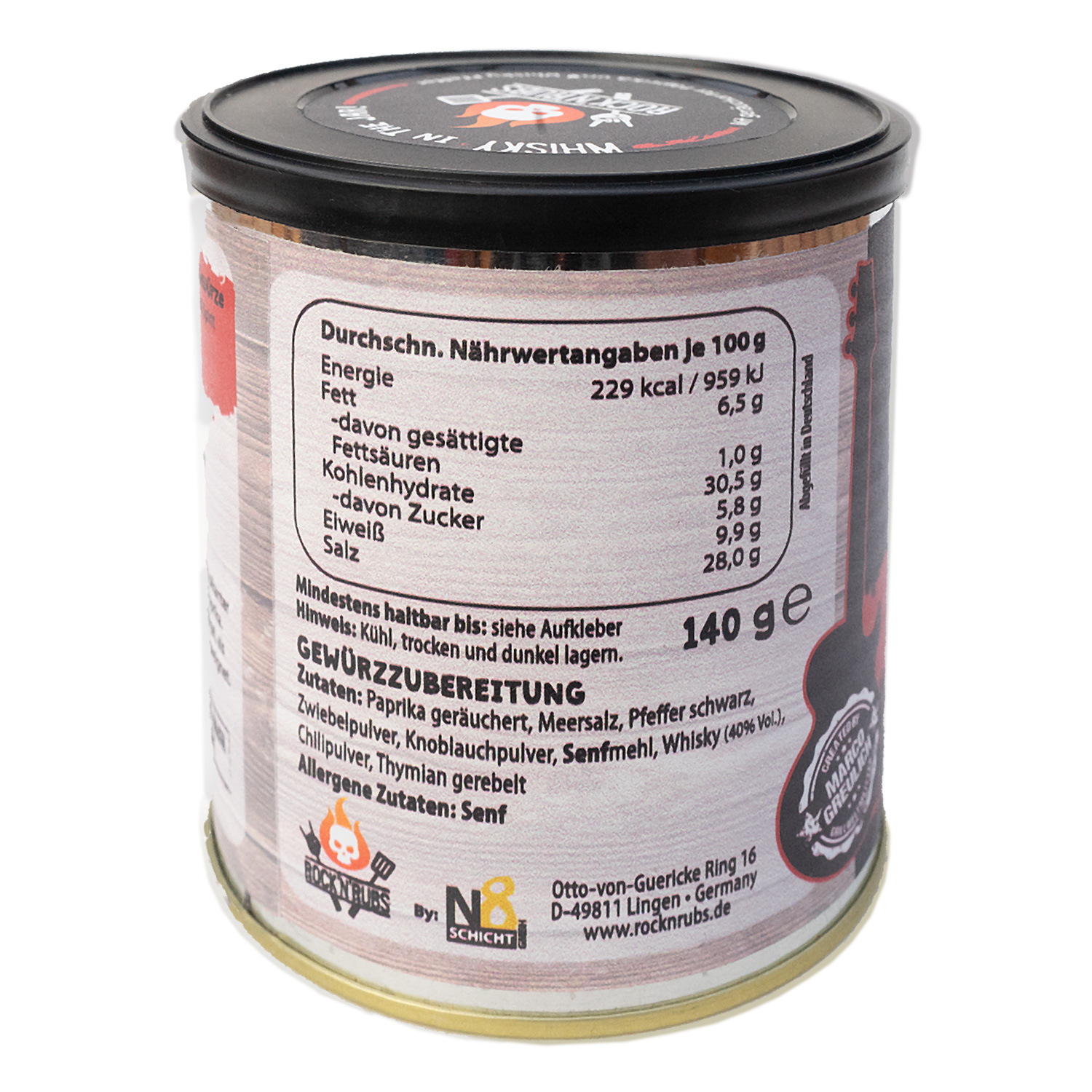 Rock'n'Rubs Frontline Whisky in the Jar 140 g