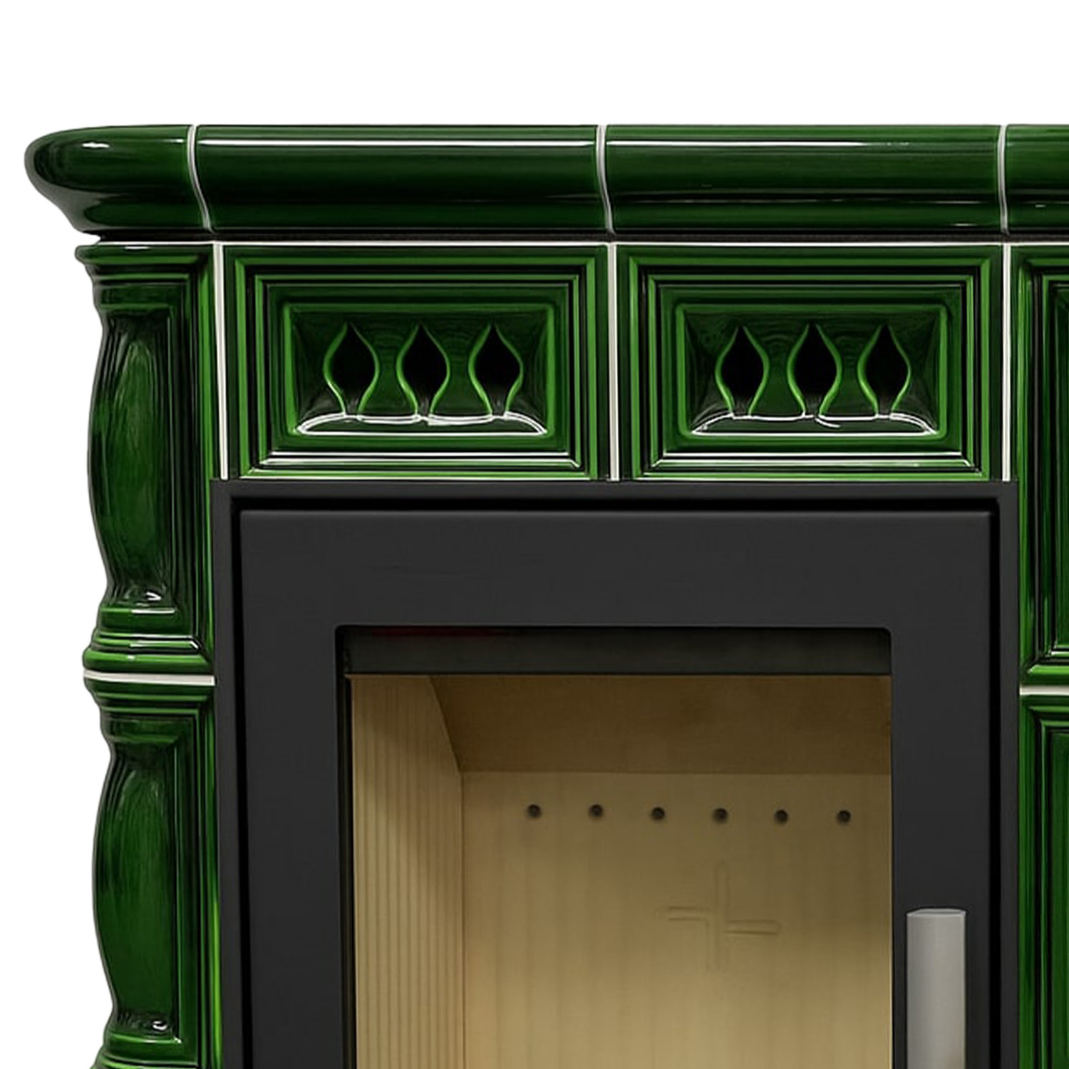Haas+Sohn TREVISO III 246.37 Kaminofen perl-schwarz/grün