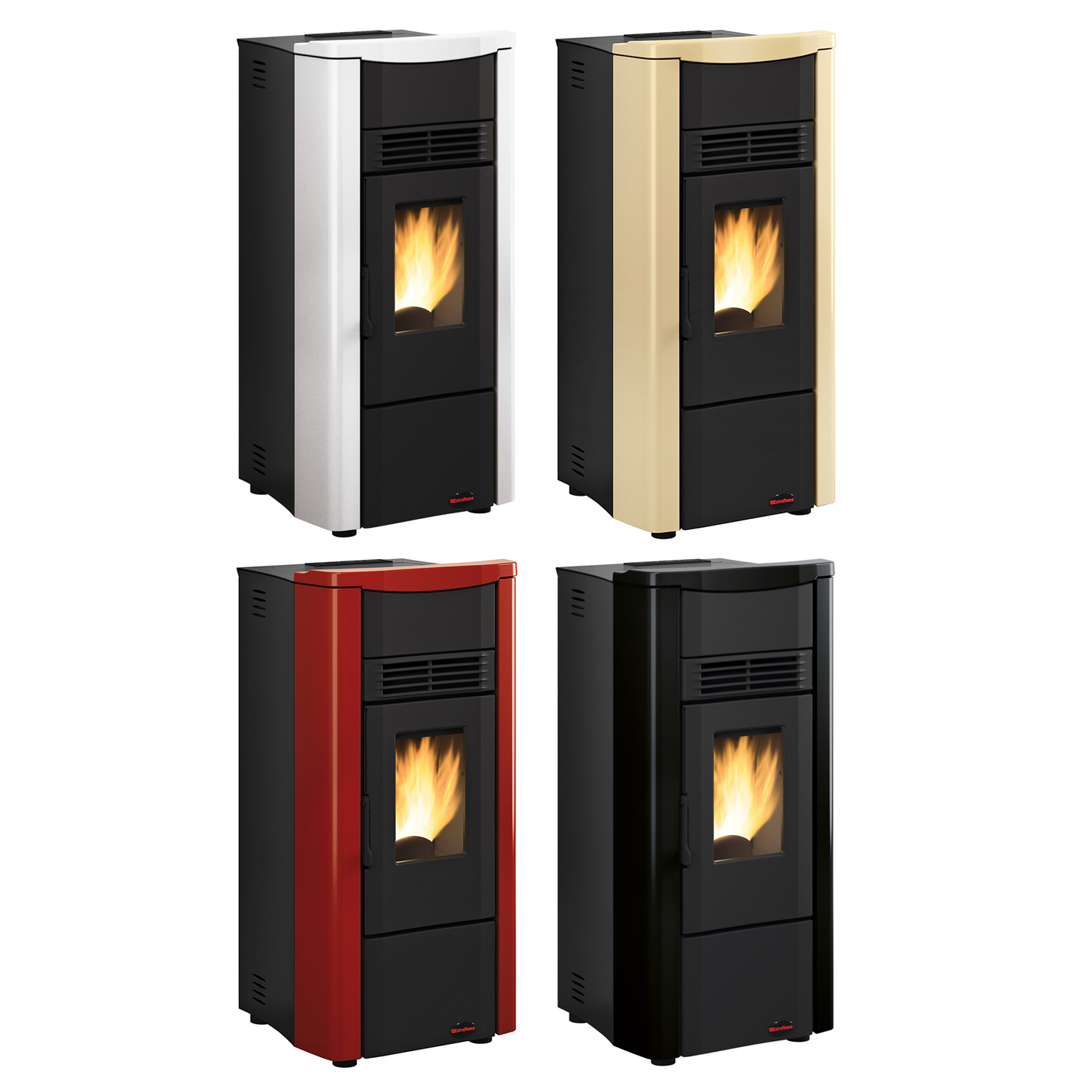 Extraflame Giusy EVO 2.0 Pelletofen Schwarz