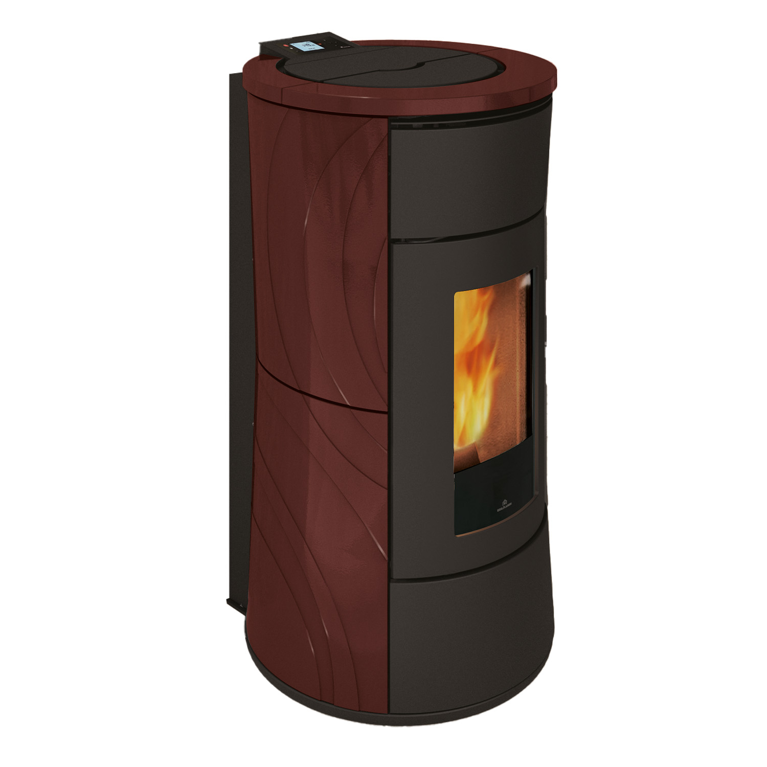 Edilkamin Cherie H 14 Evo wasserführender Pelletofen Keramik Bordeaux