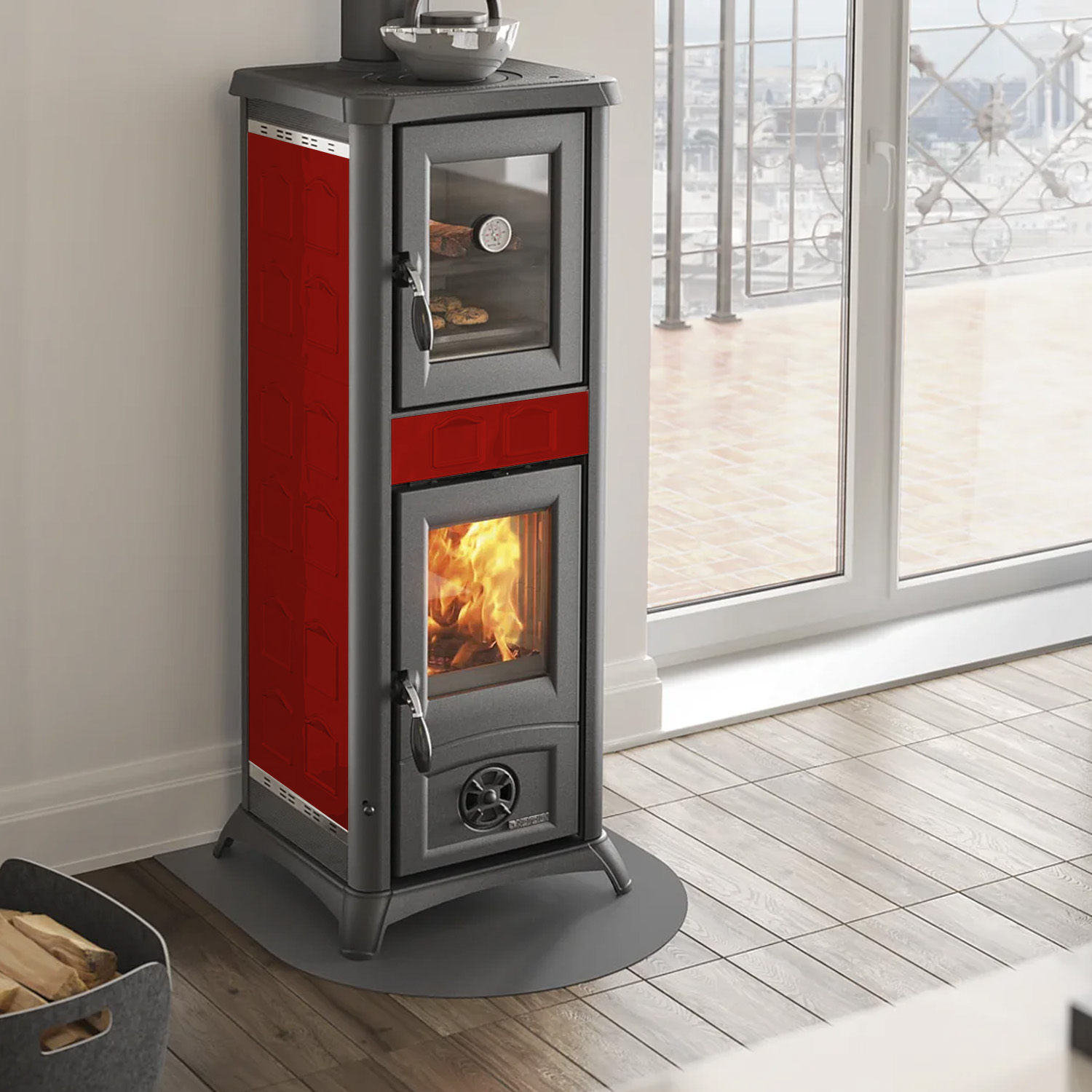La Nordica Gemma Forno 16 Kaminofen Bordeaux La Nordica Gemma Forno 16 Kaminofen Bordeaux