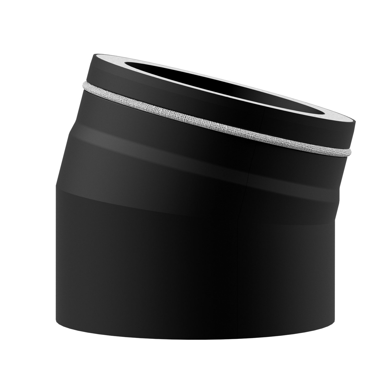 Raik Lifestyle DUO Rauchrohrbogen 120mm schwarz 15° für Rauchrohr / Ofenrohr