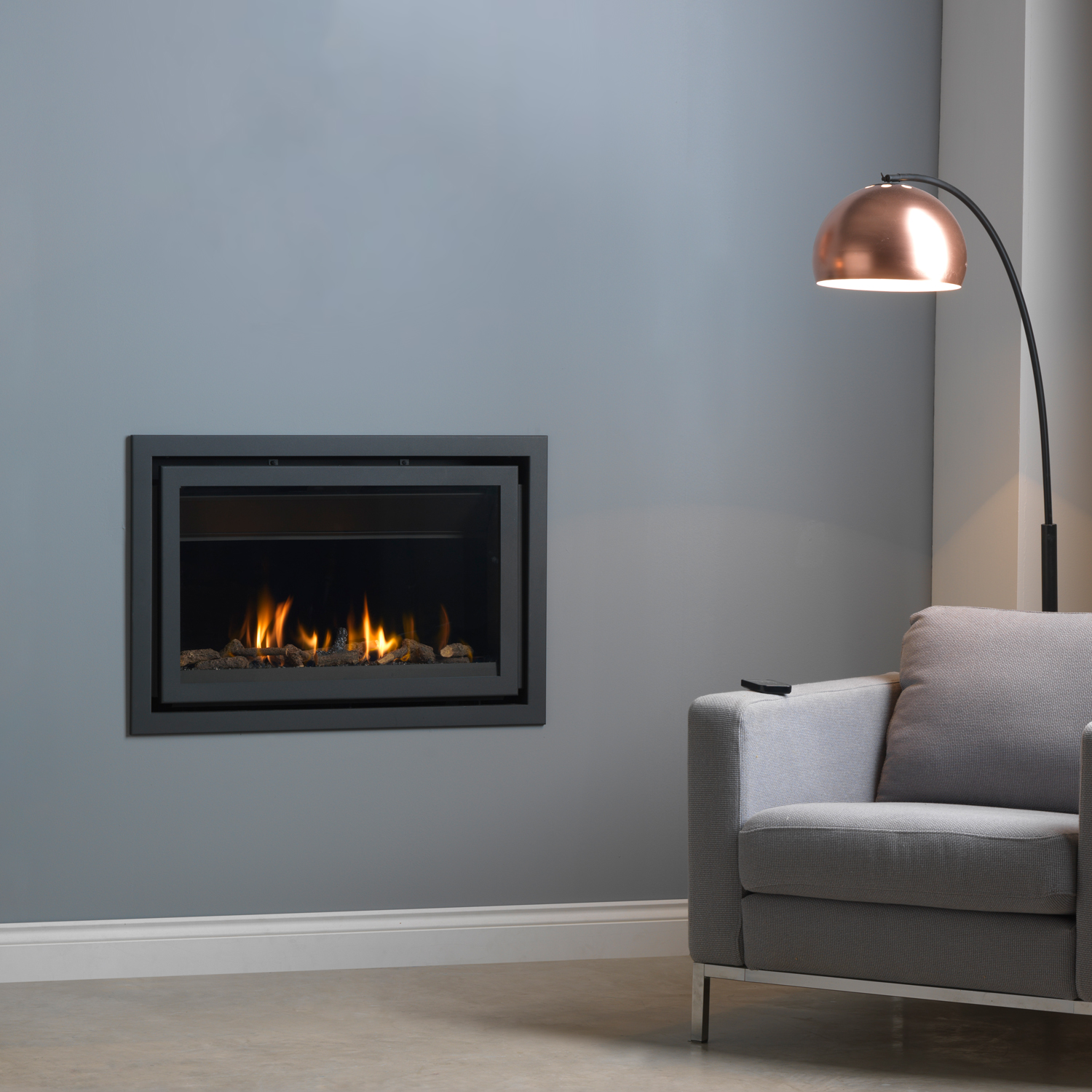Trimline Fires Trimline 70 Slim Line AR Gas Kamineinsatz G20/G25