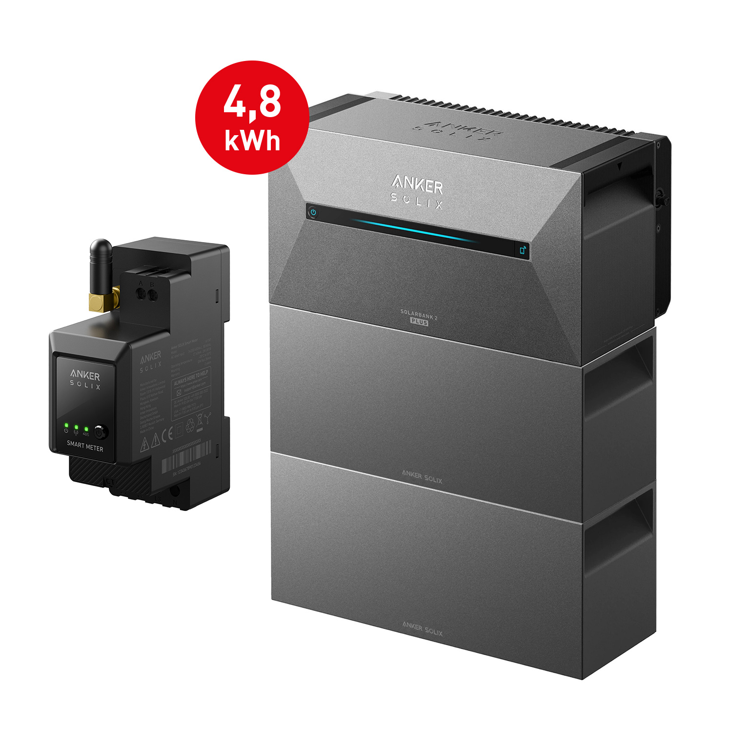 Anker SOLIX Solarbank 2 E1600 PRO Balkon-Stromspeichersystem + 2x BP1600 Erweiterungsakku Anker SOLIX Solarbank 2 E1600 PRO Balkon-Stromspeichersystem + 2x BP1600 Erweiterungsakku