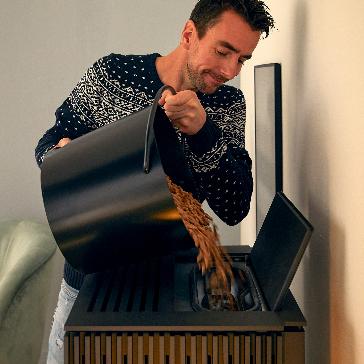 Schmitzker Cuby Pellet Pelletofen Schwarz Schmitzker Cuby Pellet Pelletofen Schwarz