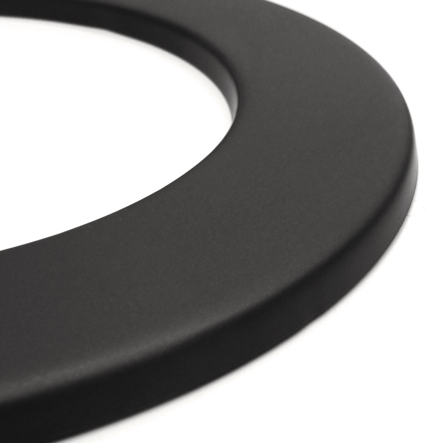 Raik Basic Wandrosette 200mm schwarz 3cm für Rauchrohr / Ofenrohr
