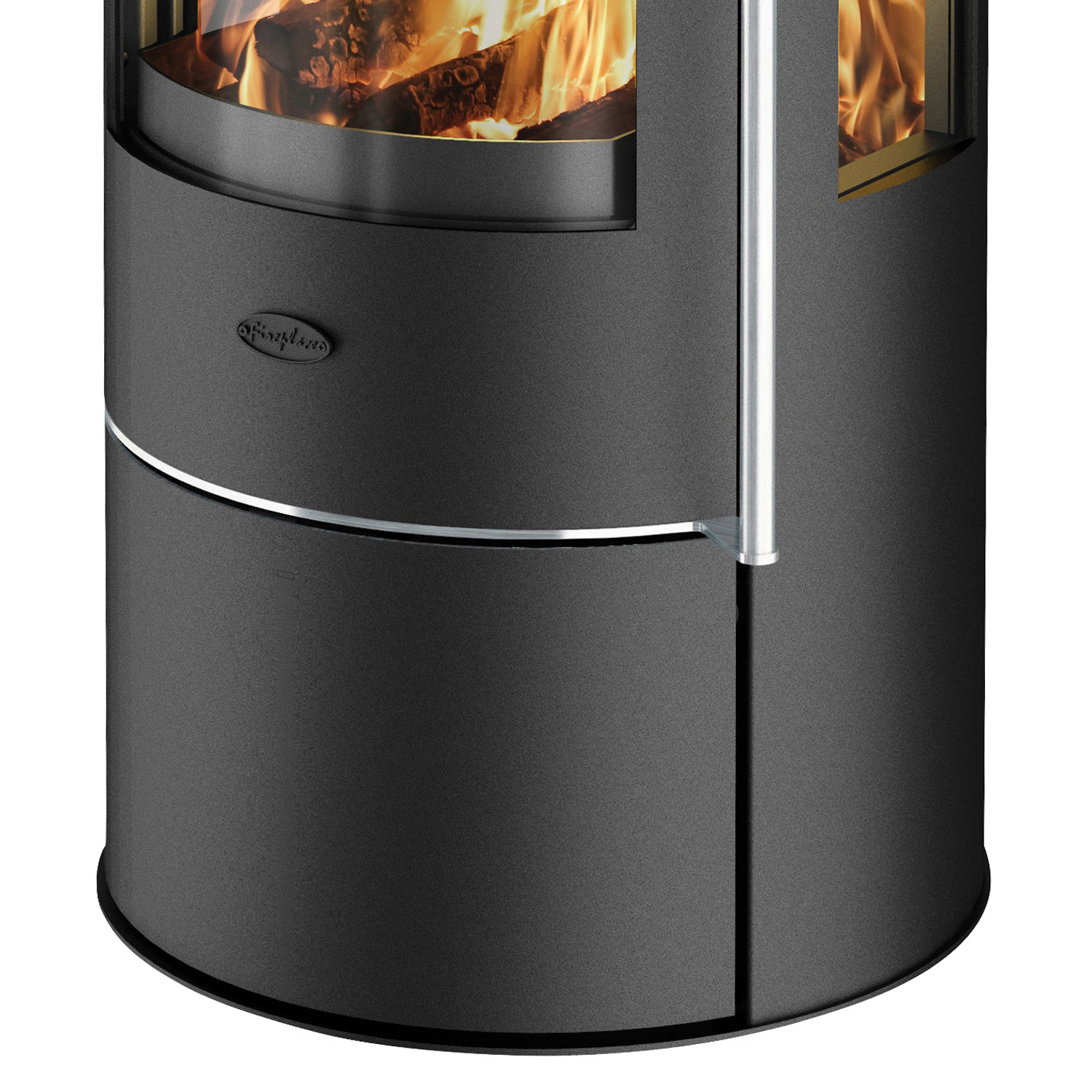 Fireplace Amarant Kaminofen Stahl Schwarz | Topplatte Glas Fireplace Amarant Kaminofen Stahl Schwarz | Topplatte Glas