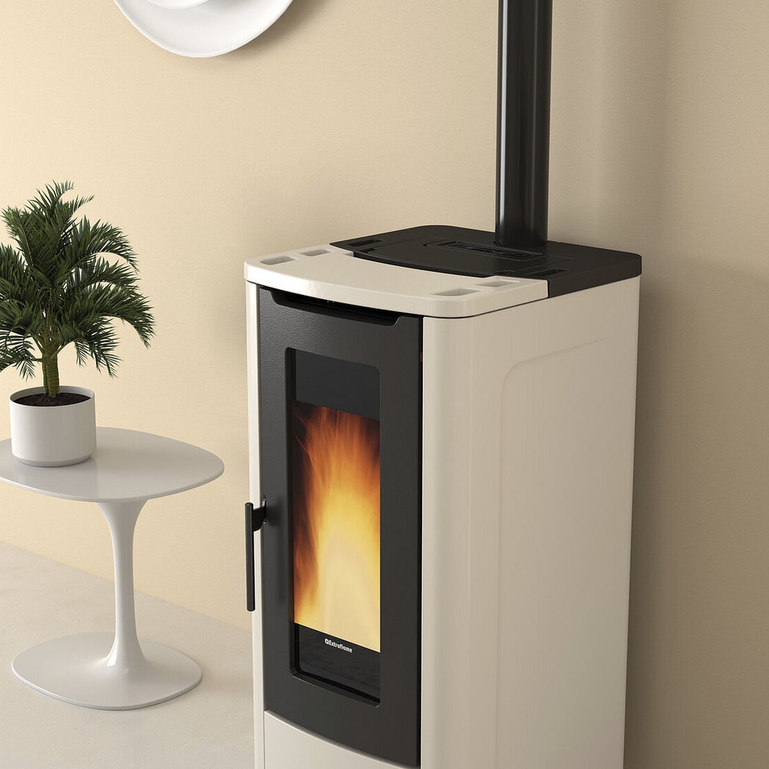 Extraflame TEOREMA PLUS AD - Elfenbein Pelletofen