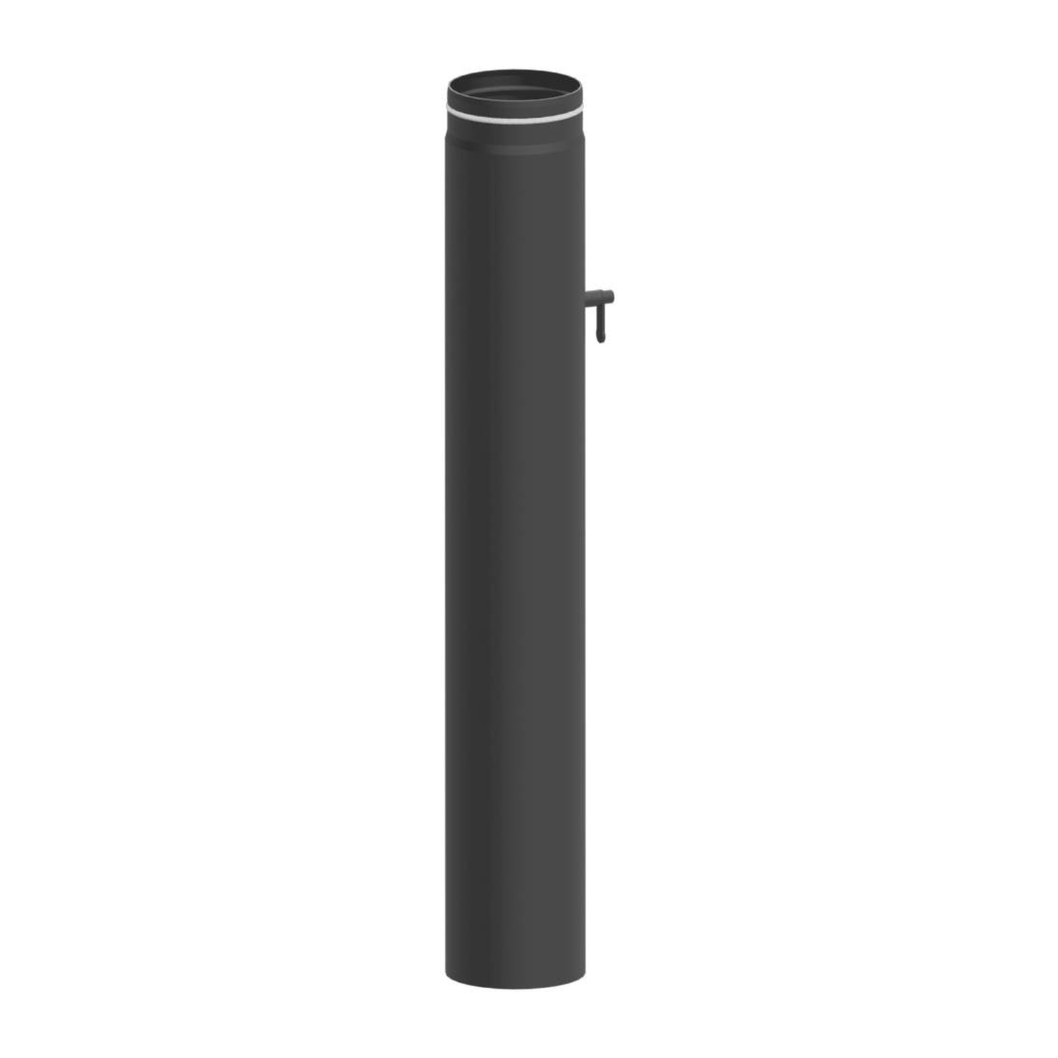 Raik Lifestyle Längenelement Durchmesser 150x1000x2,00mm eingezogen mit eingelegter Tür, mit DKL mit Dichtung für Rauchrohr/ Ofenrohr